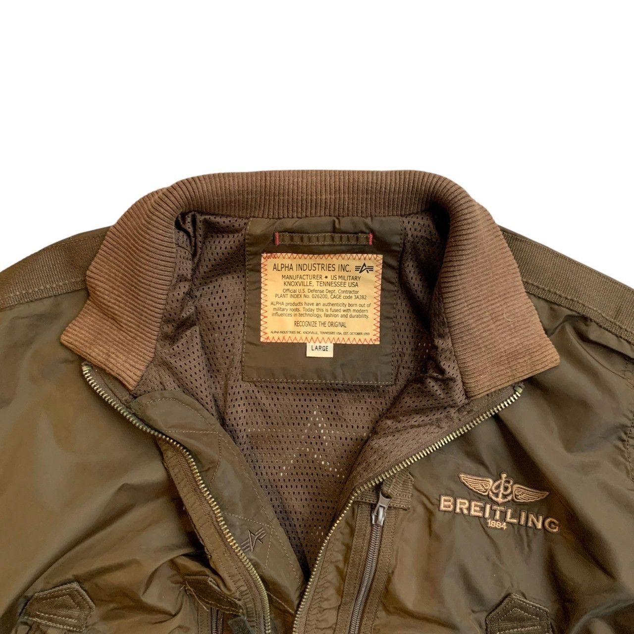 Alpha Industries × Breitling Alpha Industries x Breitling Nylon Bomber Flight Jacket USA Size US L / EU 52-54 / 3 - 4 Thumbnail