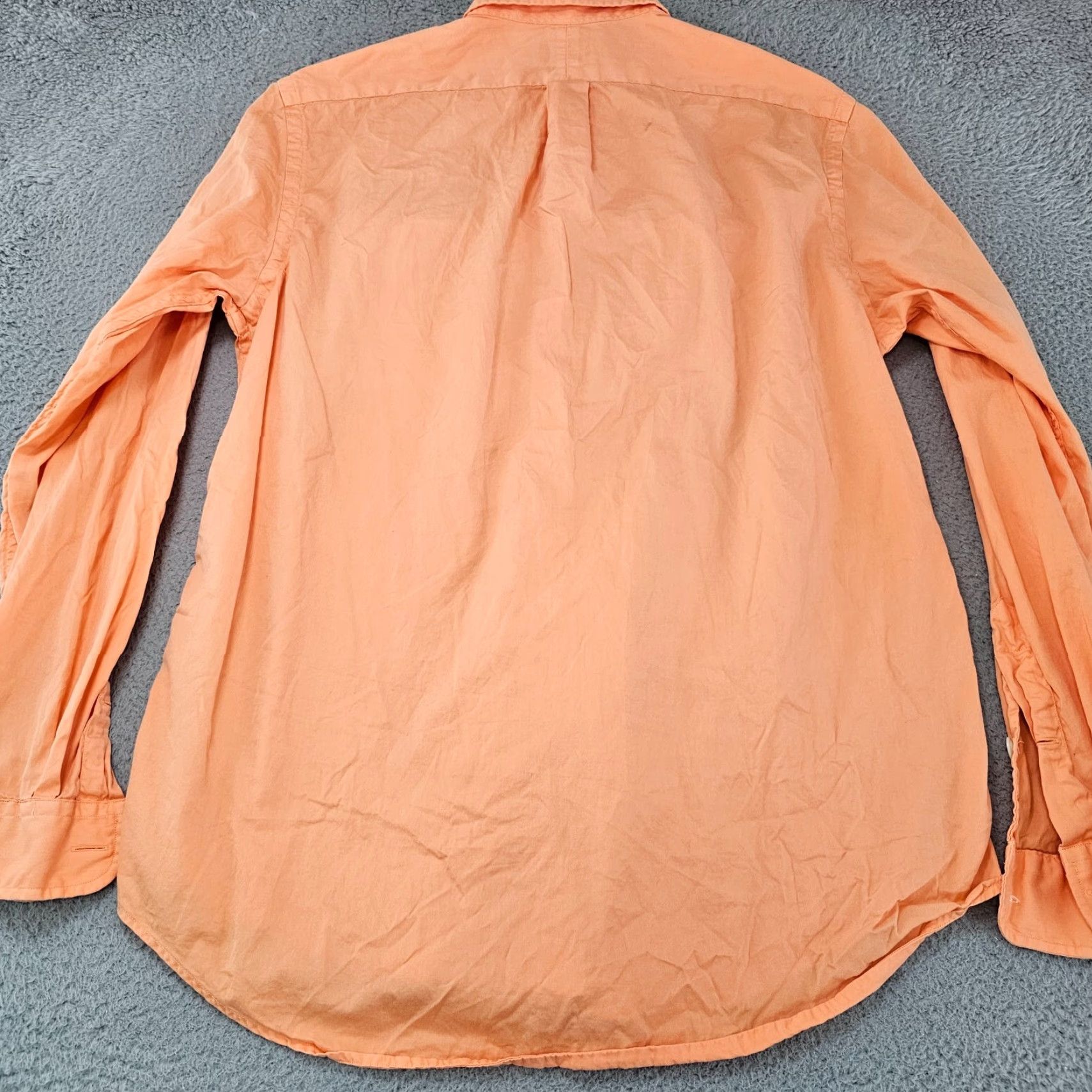 Polo Ralph Lauren Polo Ralph Lauren Shirt Mens Large Orange Beach Twill Stretch Long Sleeve Pony Size US L / EU 52-54 / 3 - 7 Thumbnail