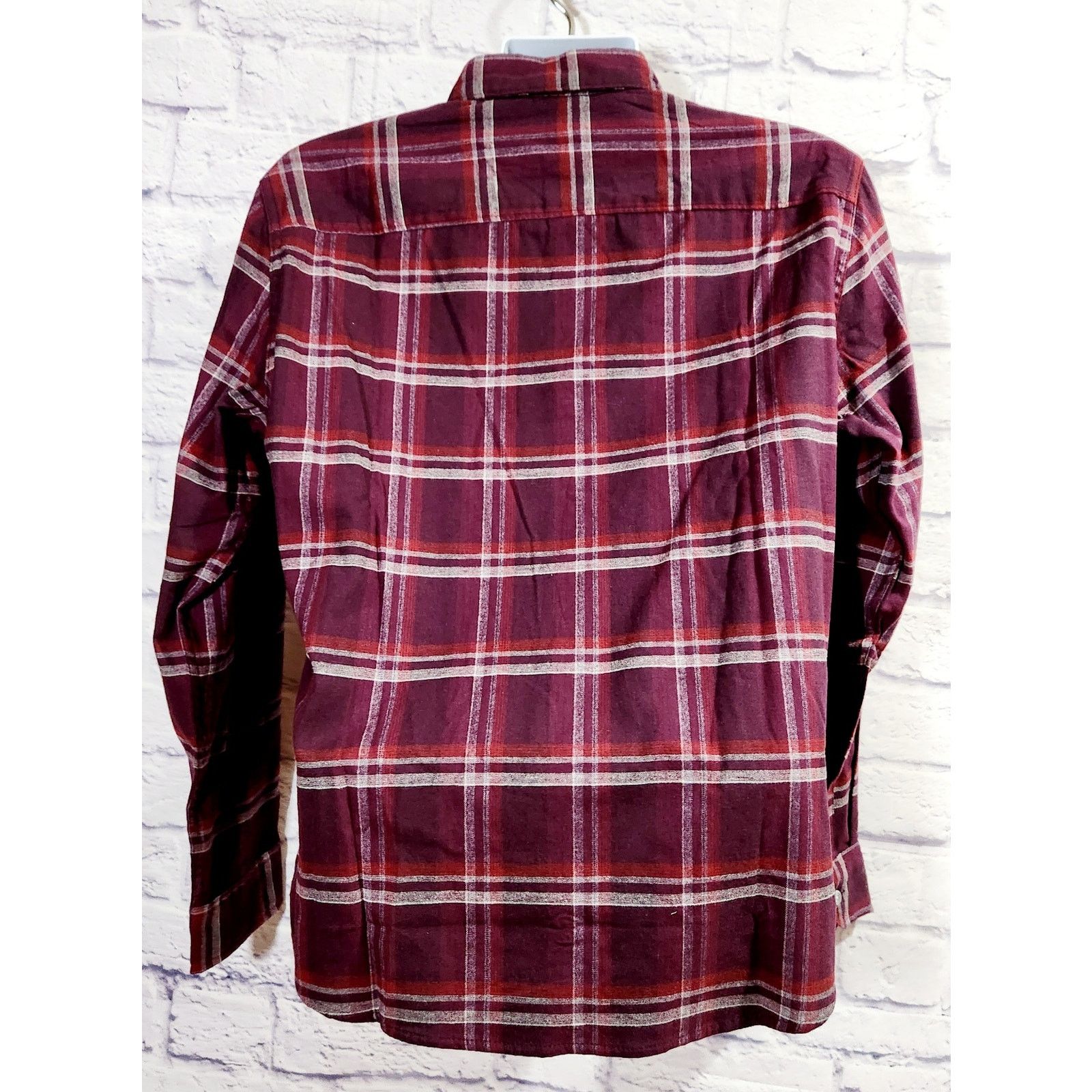 Apt. 9 Apt 9 Burgundy Plaid Button Up Shirt Medium New With Tags Size US M / EU 48-50 / 2 - 3 Thumbnail