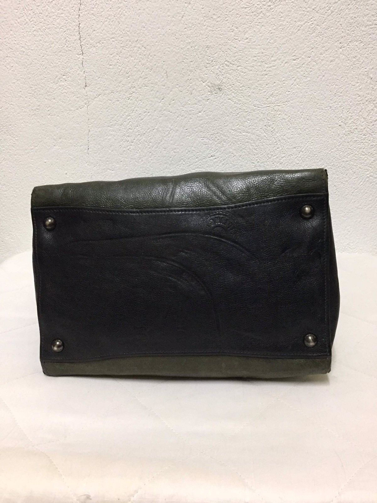 Prada PRADA Green Black Leather 2Way Shoulder Cross Body Bag Size ONE SIZE - 12 Thumbnail