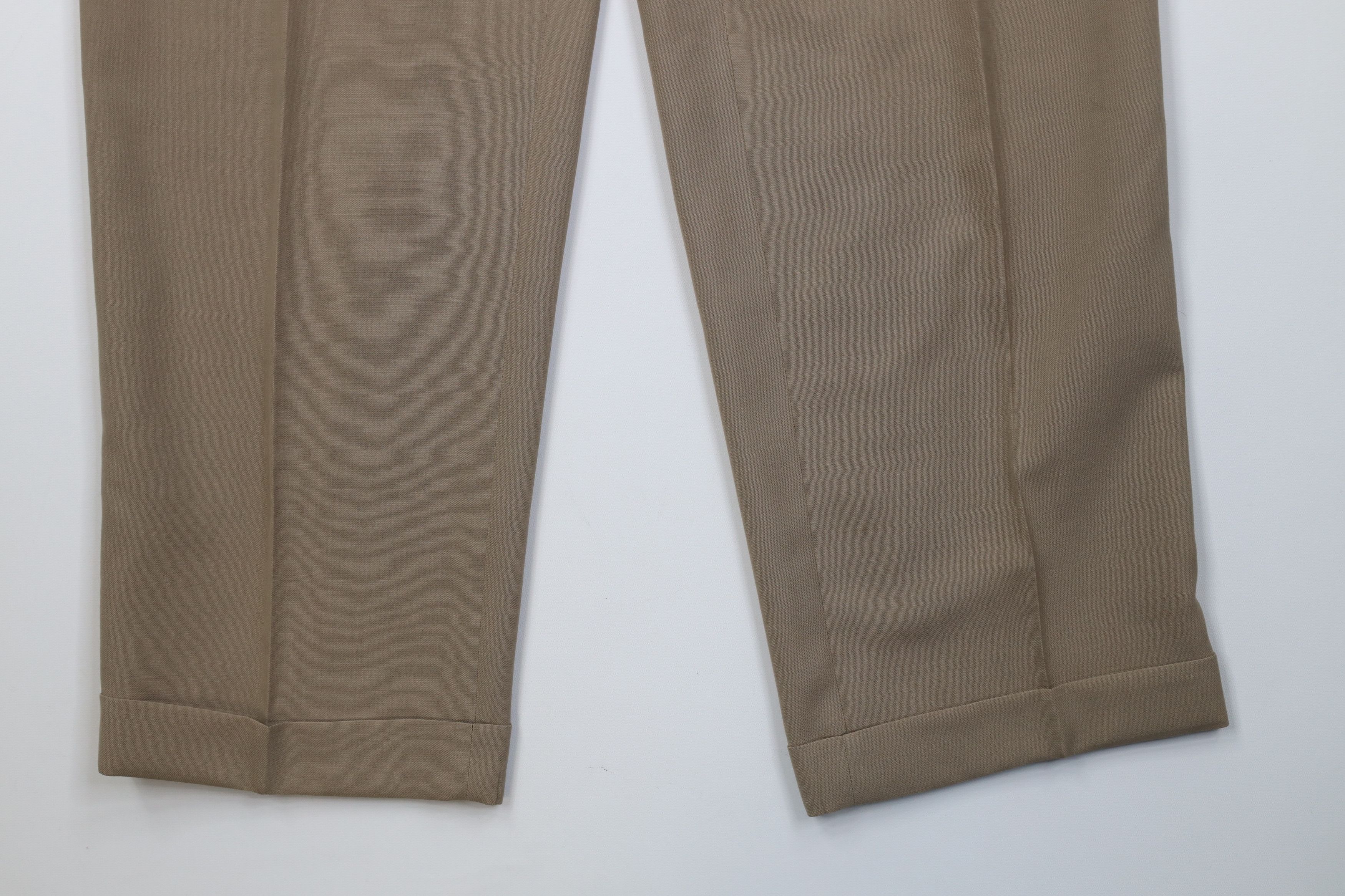 Vintage Vintage 90s Streetwear Gabardine Blend Knit Wide Leg Pants Size US 34 / EU 50 - 4 Thumbnail