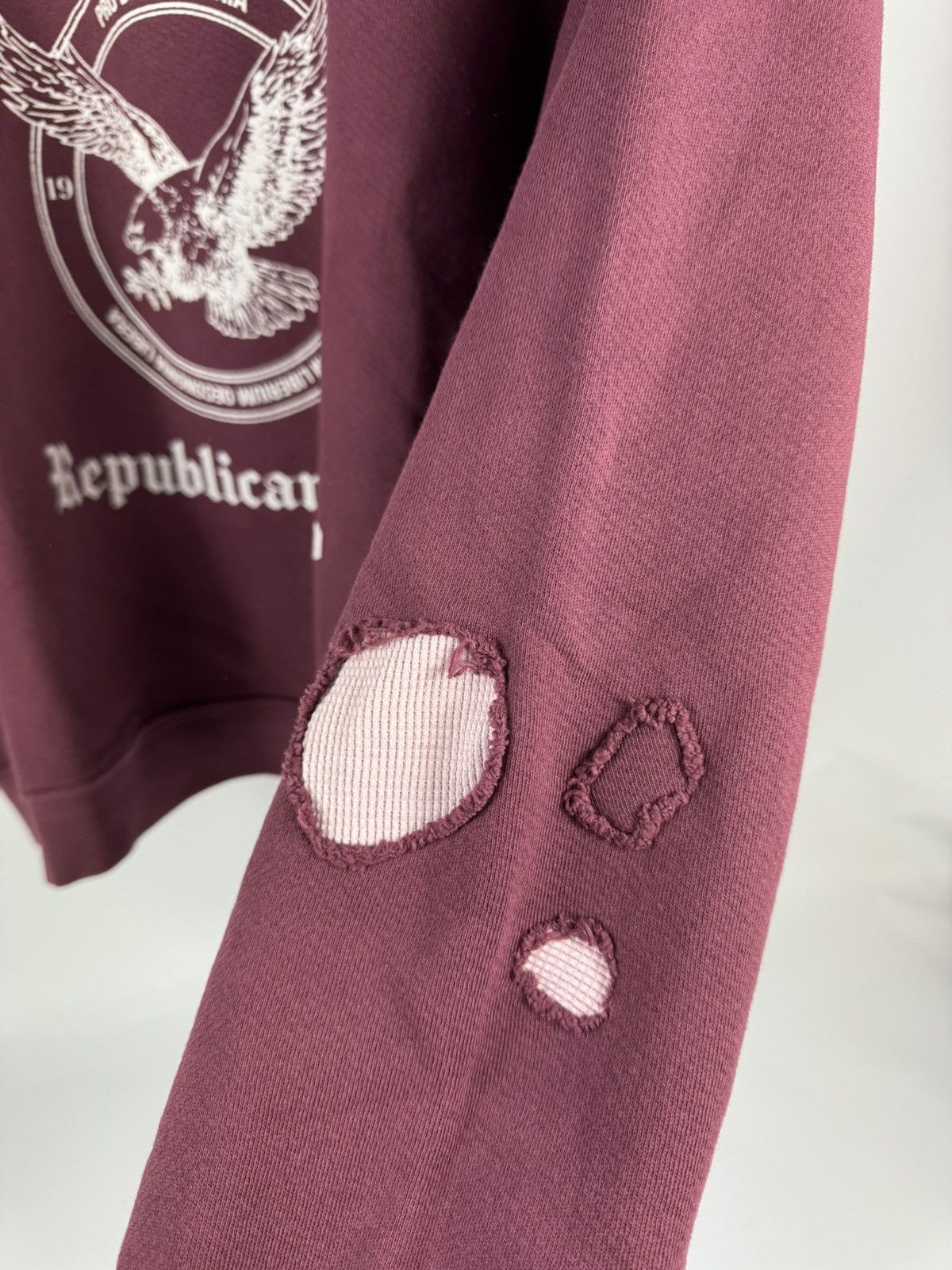 Enfants Riches Deprimes NEW YORK YOUNG REPUBLICAN CLUB BURGUNDY JUMPER Size US L / EU 52-54 / 3 - 4 Thumbnail