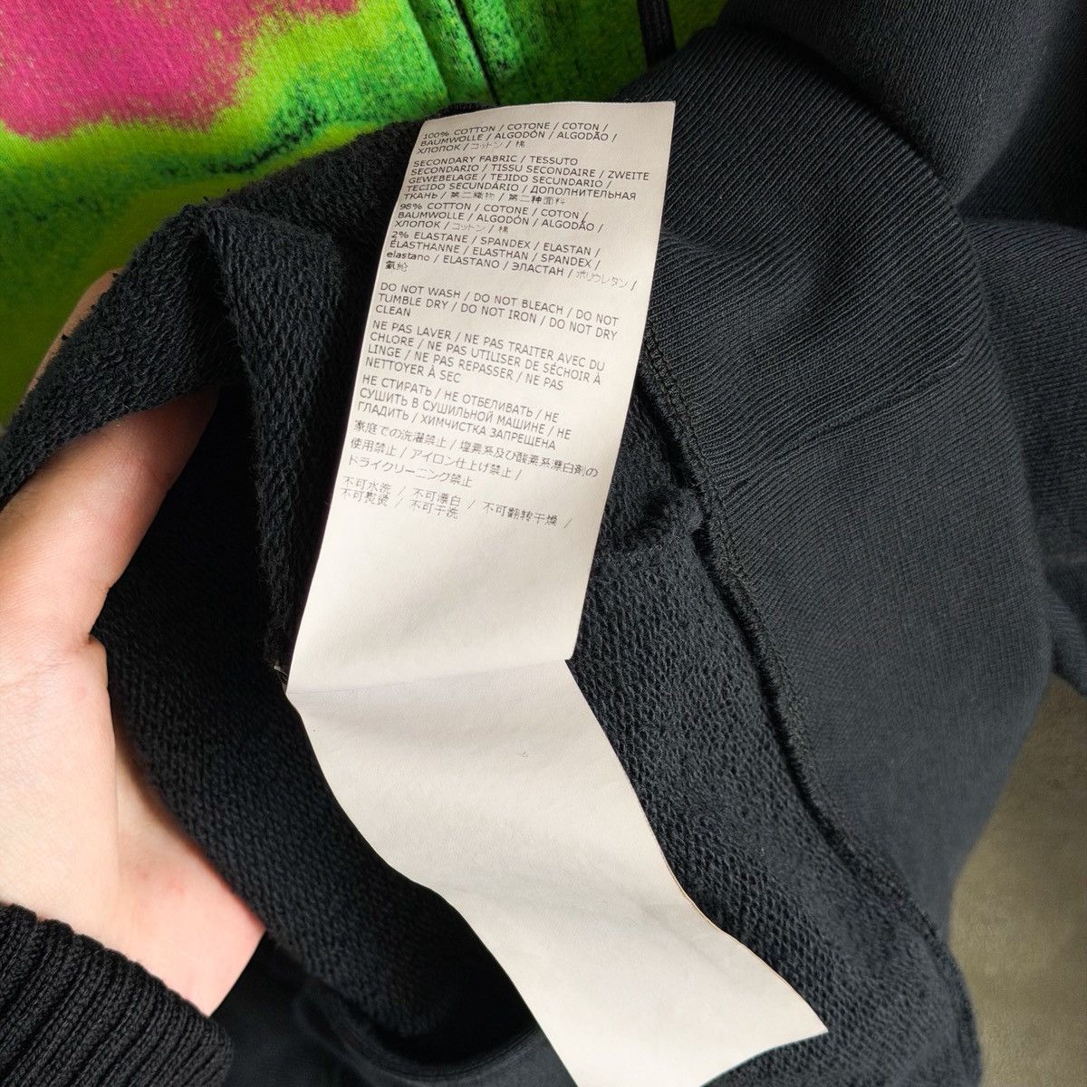 Maison Margiela Maison Margiela MM6 "NOT WHAT IT IS" Thrashed Zip Up Hoodie Size US L / EU 52-54 / 3 - 9 Thumbnail