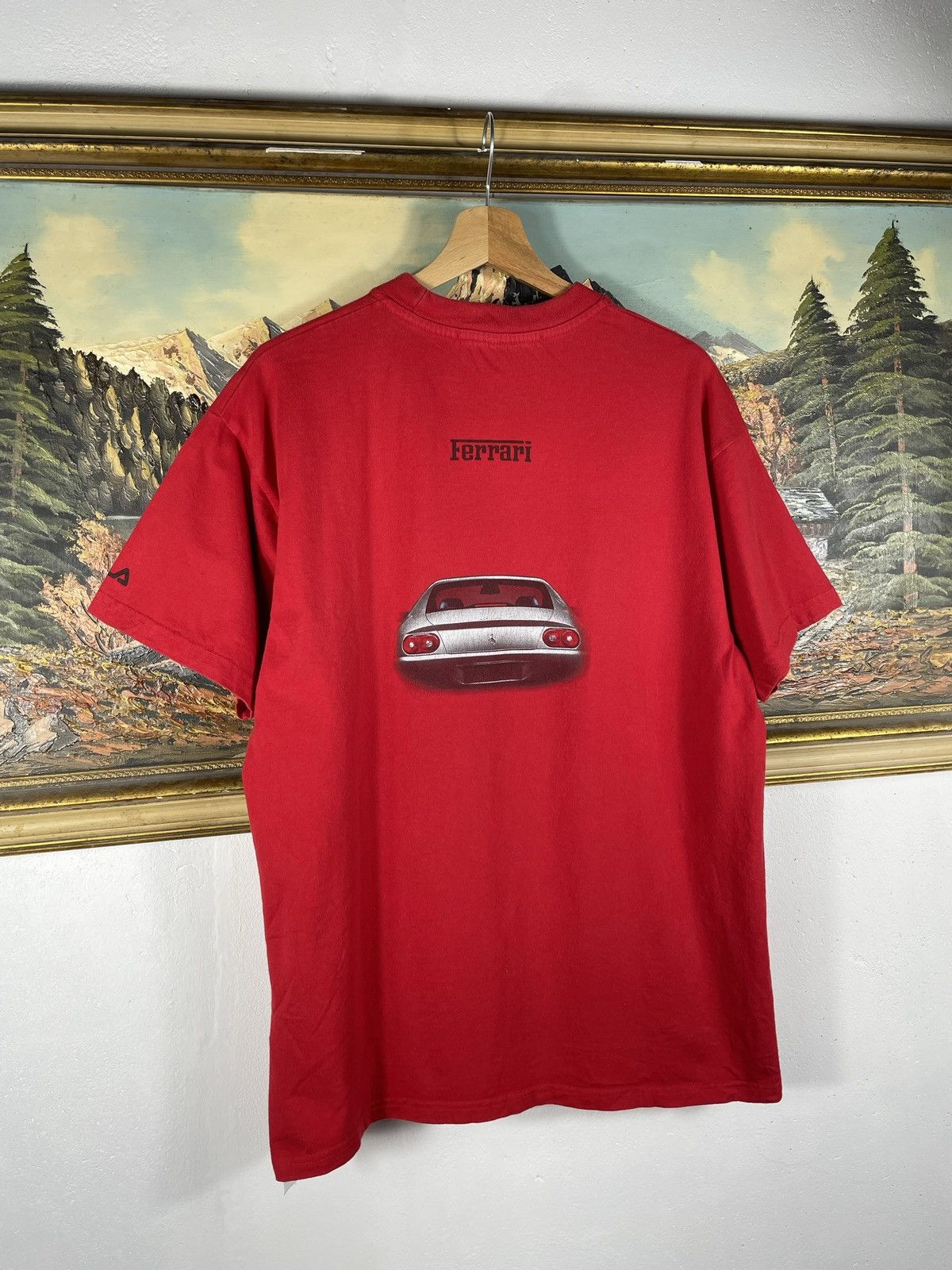 Ferrari × Fila × Vintage Red Vintage Retro Y2k 00s Ferrari T shirt Tee Size US M / EU 48-50 / 2 - 8 Thumbnail