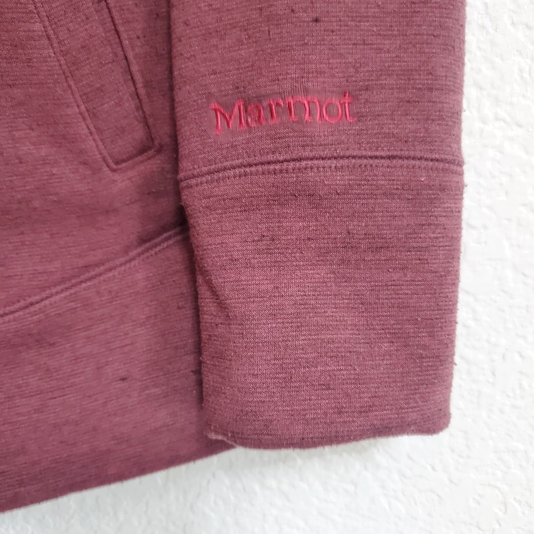 Marmot Marmot Sweatshirt Women M Burgundy Cowl Neck Hoodie Pullover Pockets Outdoor Size M / US 6-8 / IT 42-44 - 6 Thumbnail