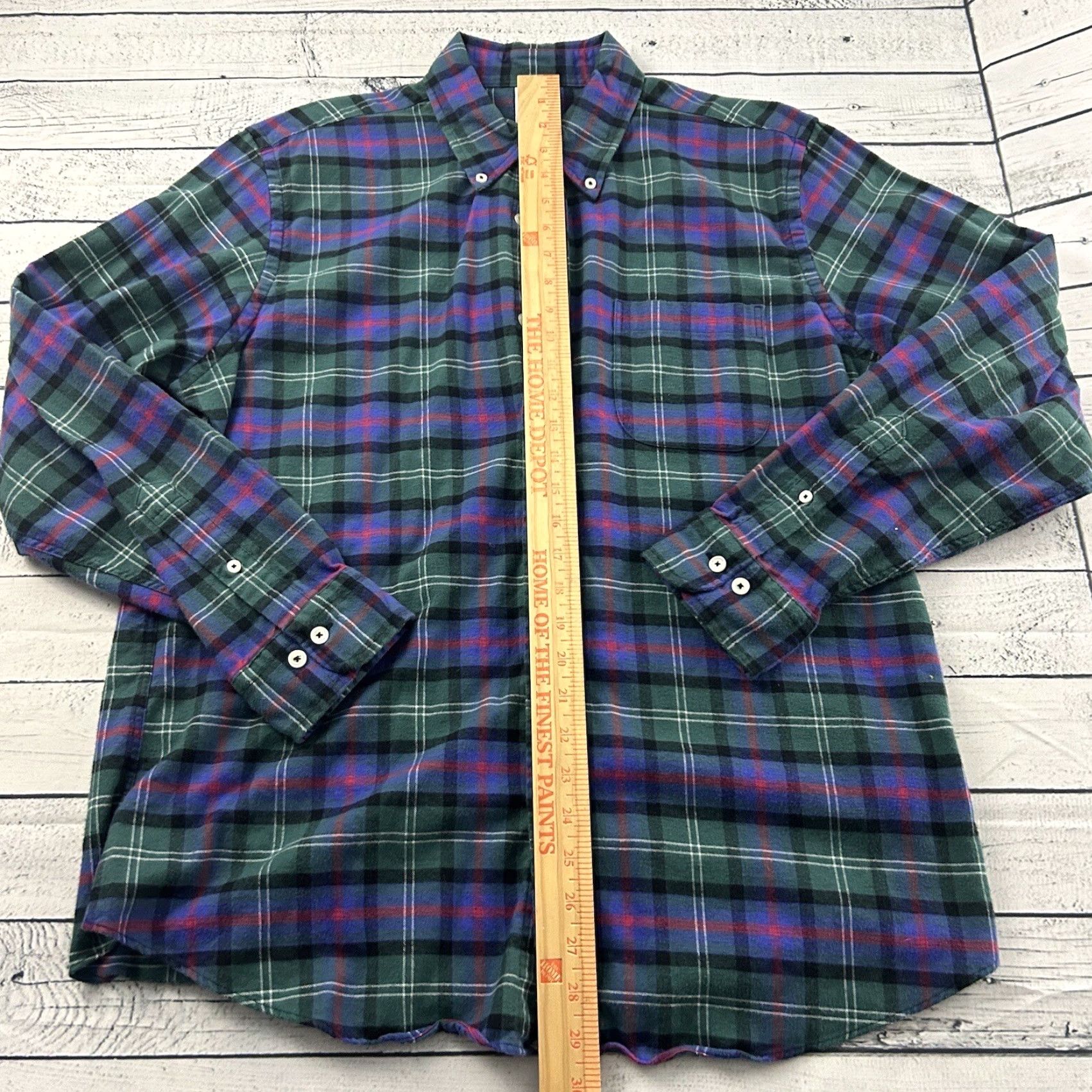 Brooks Brothers Brooks Brothers Regent Plaid Flannel Button-Up Shirt Long Sleeve Men's Large Multicolor Shirt Size US L / EU 52-54 / 3 - 3 Thumbnail