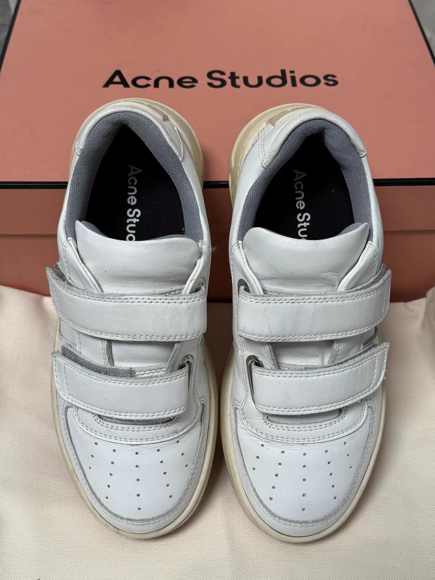 Acne Studios Acne Studios White Velcro Sneakers K6 Size US 5 / IT 35 - 8 Thumbnail