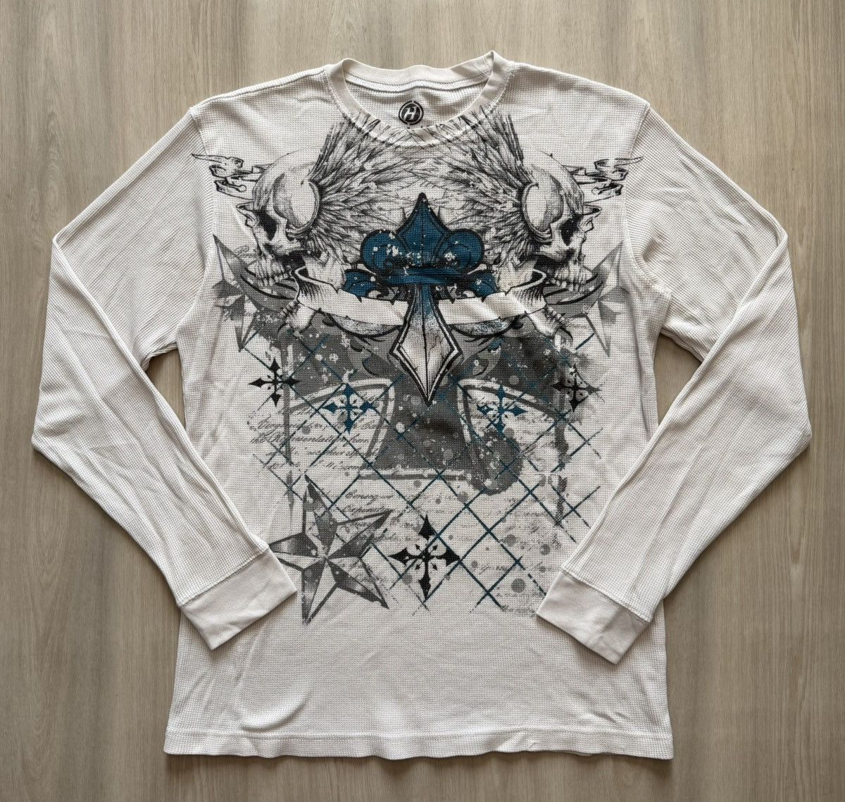 Affliction × Streetwear × Vintage No Boundaries Cross Wing Cyber
