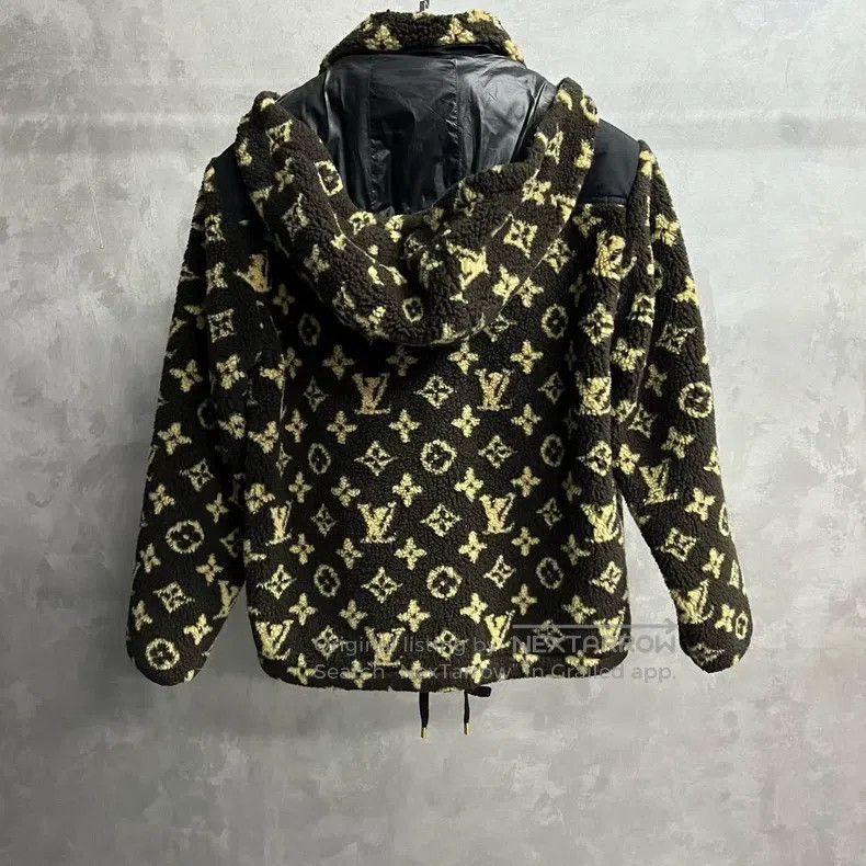 Louis Vuitton Louis Vuitton Brown Logo Full Stand Collar Hooded Shortene Size XXS / US 00 / IT 34 - 5 Thumbnail