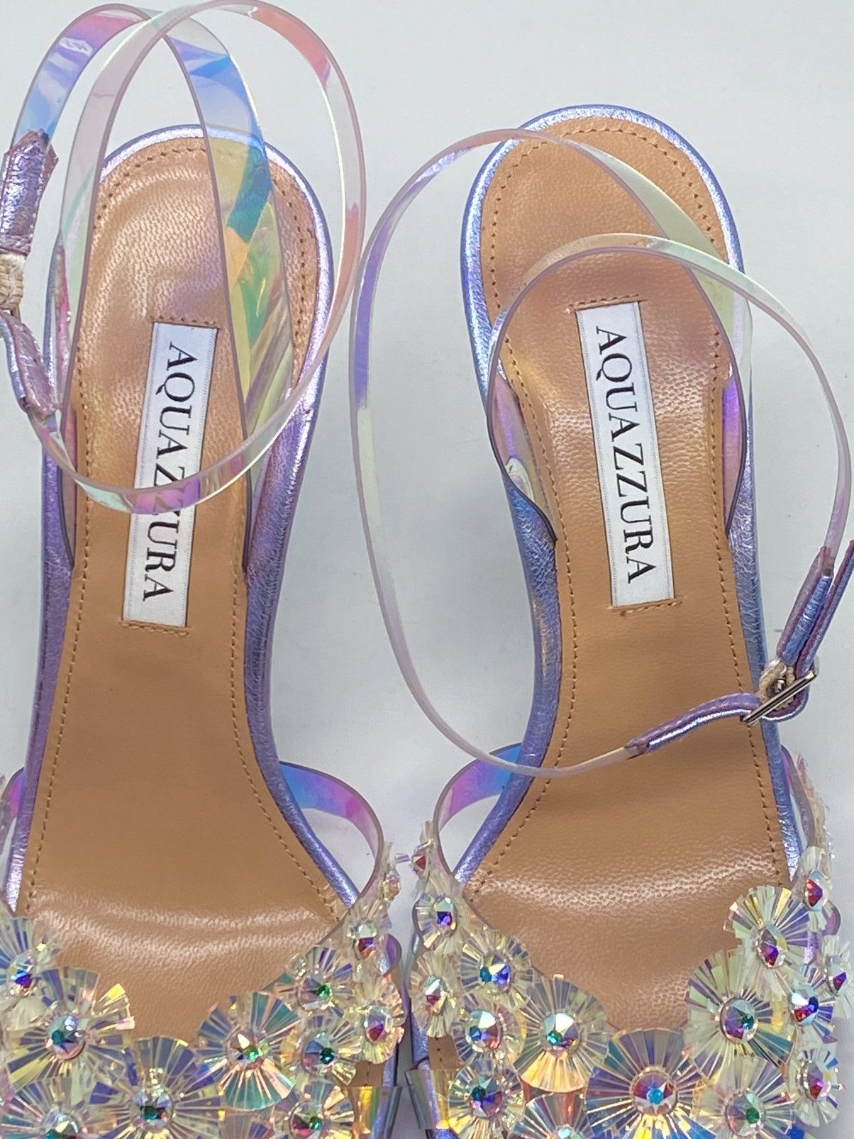 Aquazzura Aquazzura Meteorite PVC Embellished Strappy Sandals size 36 Size US 6 / IT 36 - 11 Thumbnail