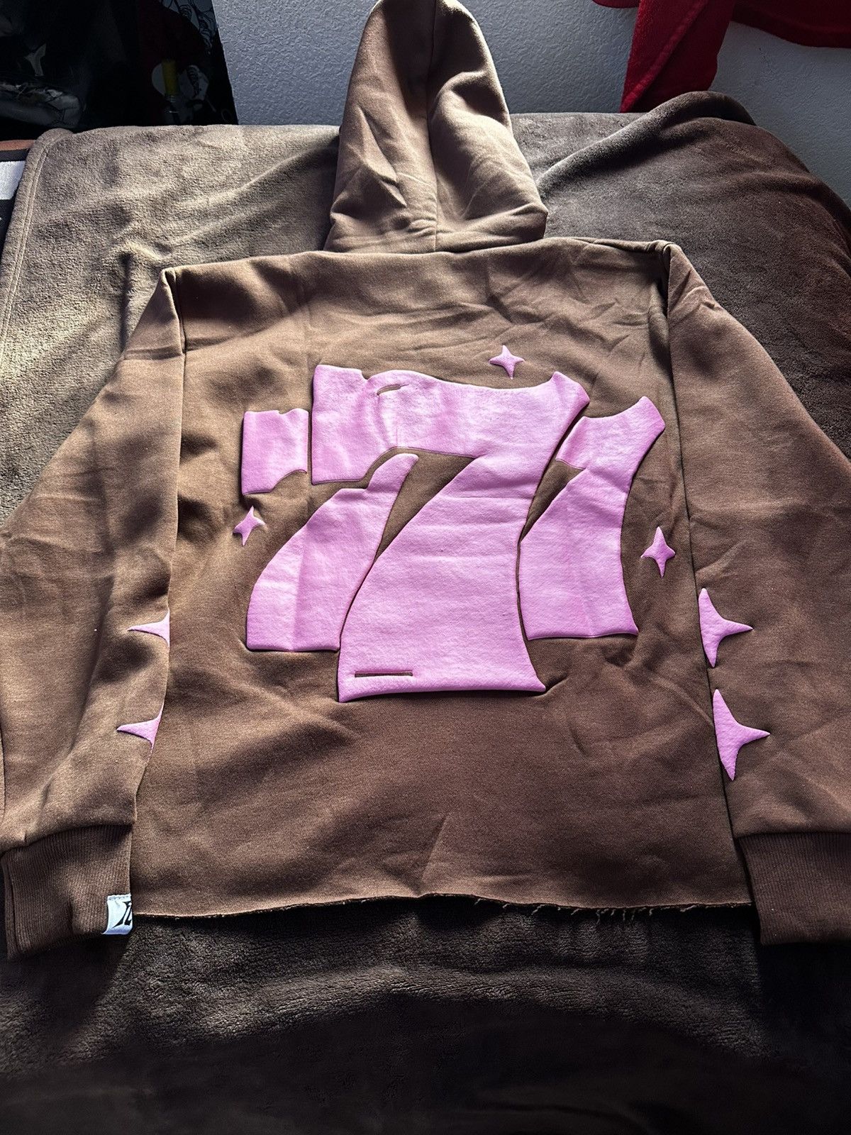 Vintage Forgedlane lucky 7 brown hoodie Size US M / EU 48-50 / 2 - 2 Thumbnail