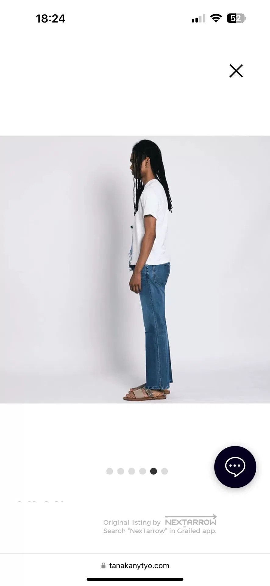 TANAKA Tanaka Slit Jeans. Size US 33 - 1 Thumbnail