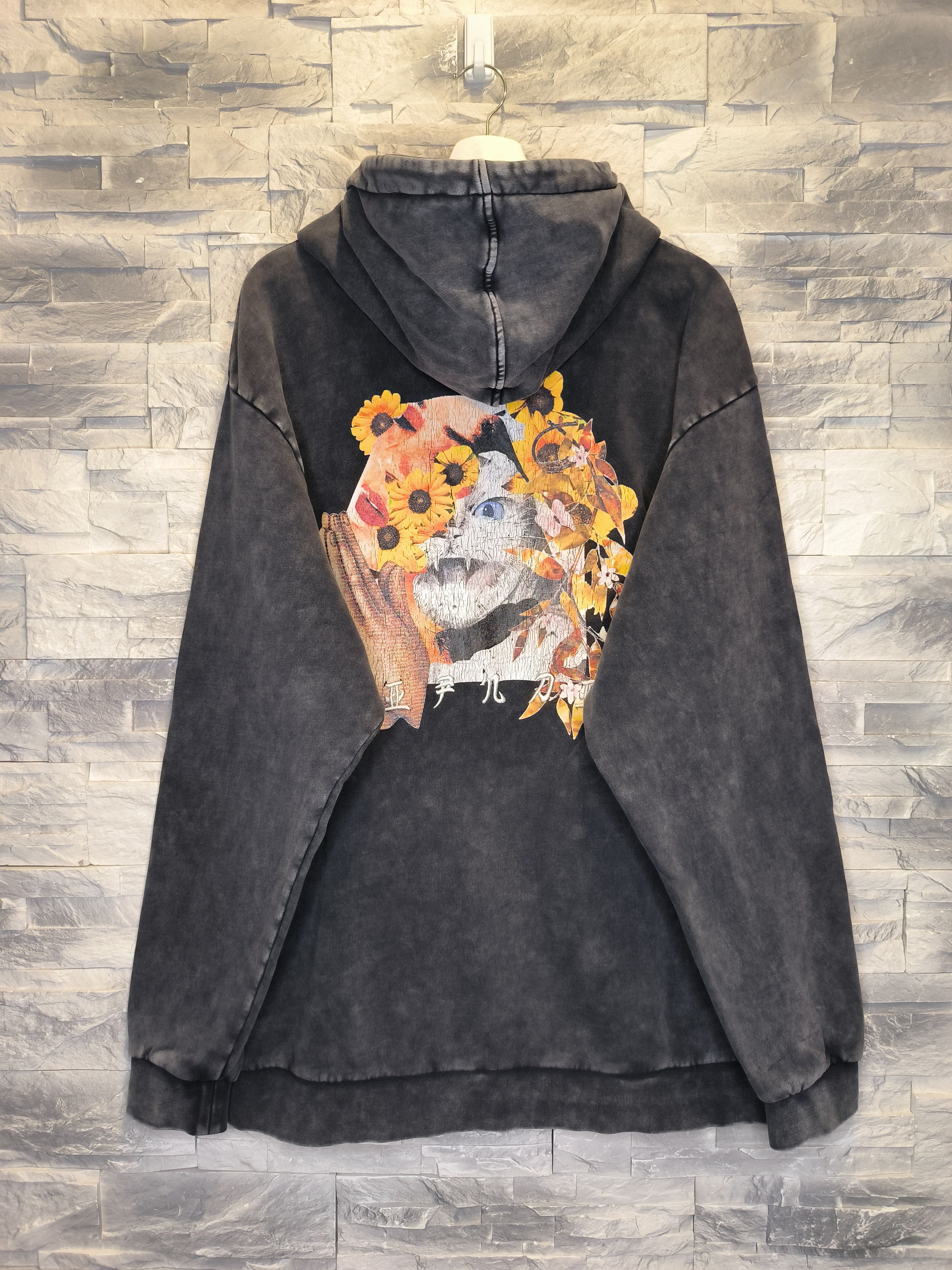 RIPNDIP RIPNDIP Hoodie Sweatshirt Cat Vintage Gray Size US XL / EU 56 / 4 - 2 Thumbnail