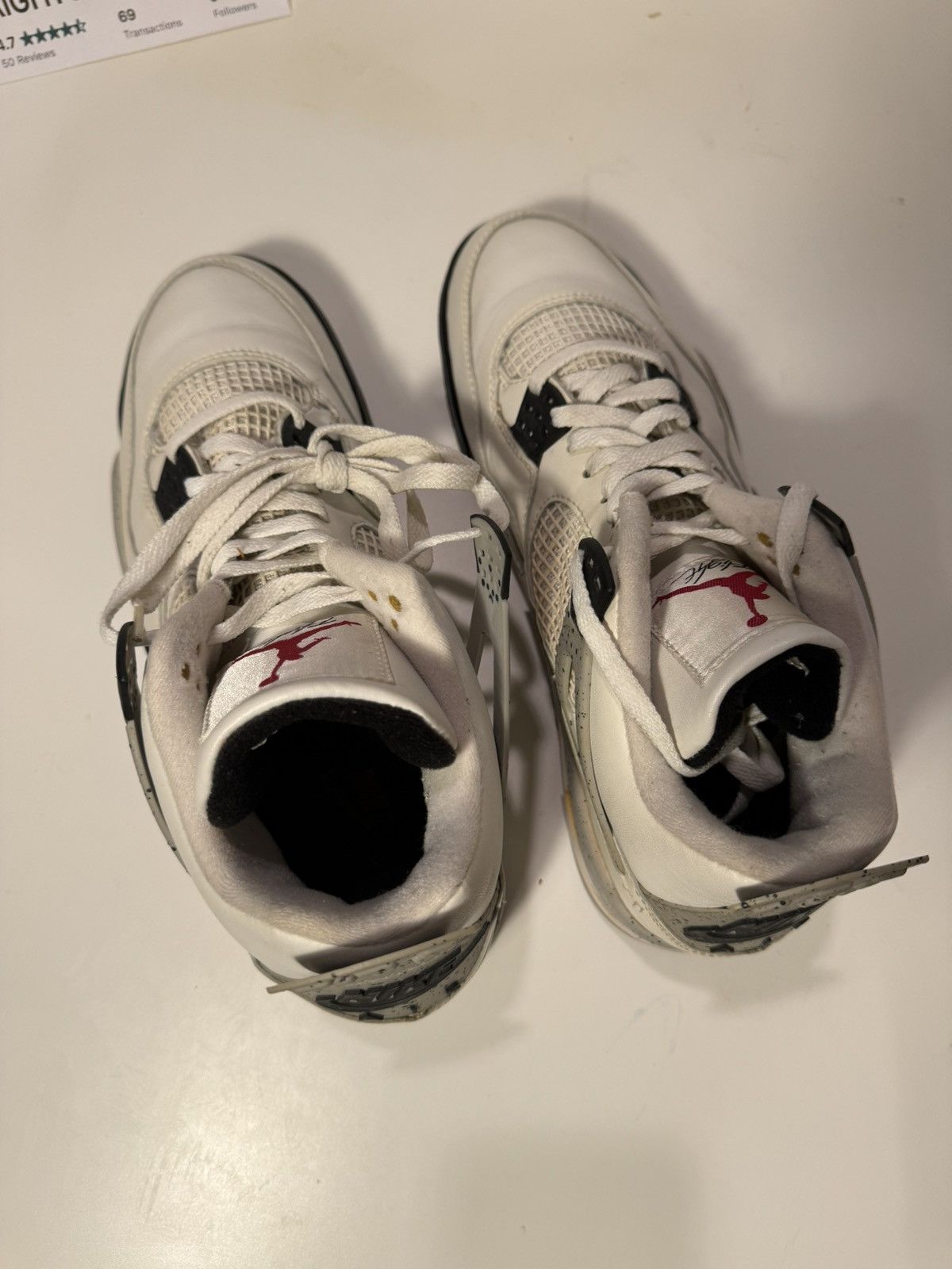 Jordan Brand Jordan White Cement 4 FINAL PRICE DROP!! Size US 11 / EU 44 - 16 Thumbnail