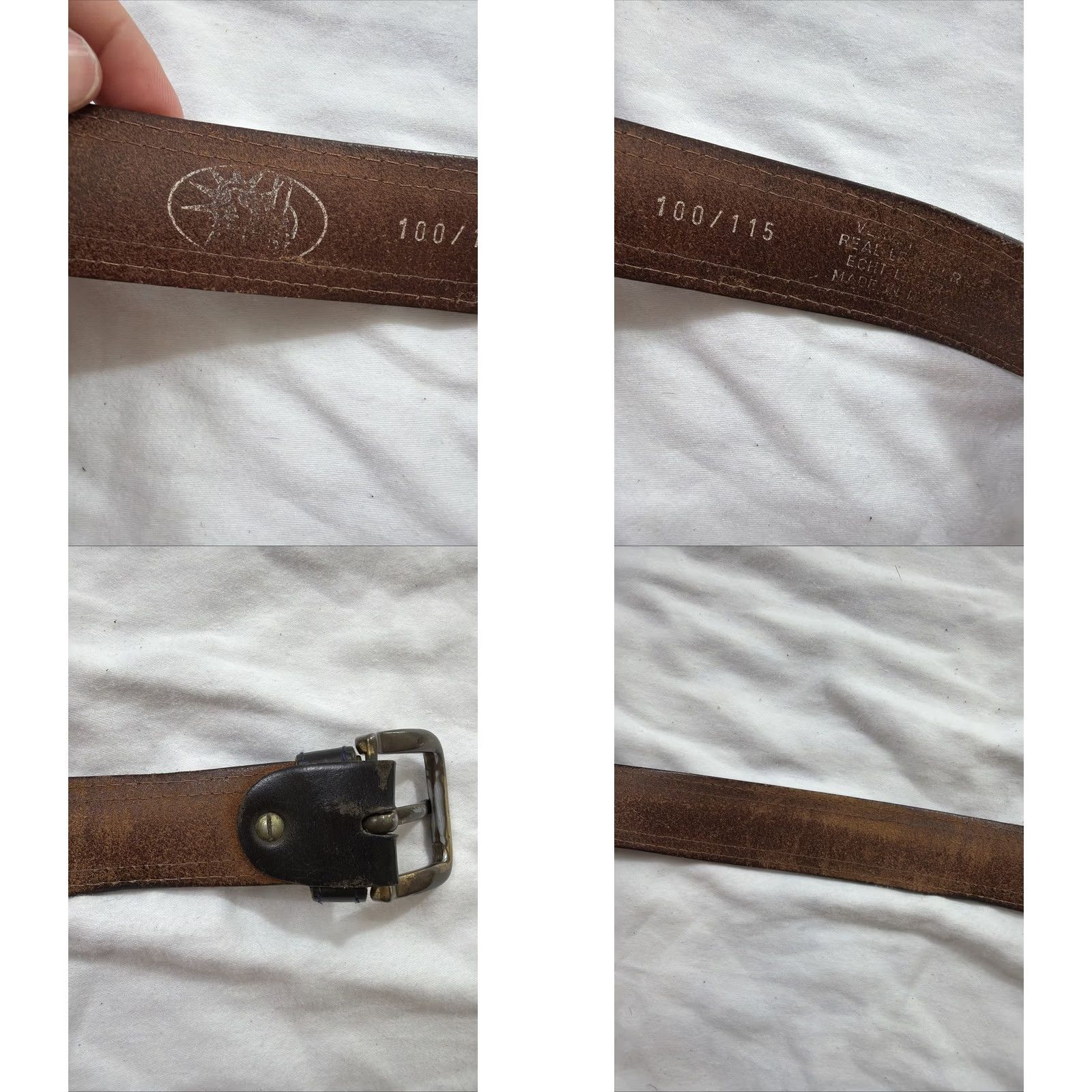 Vintage VINTAGE Unbranded Belt Leather Brown 36 Men Casual Accessory Belt Mens 36 Brown Leather Vintage Fashion 90s Size 36 - 9 Thumbnail
