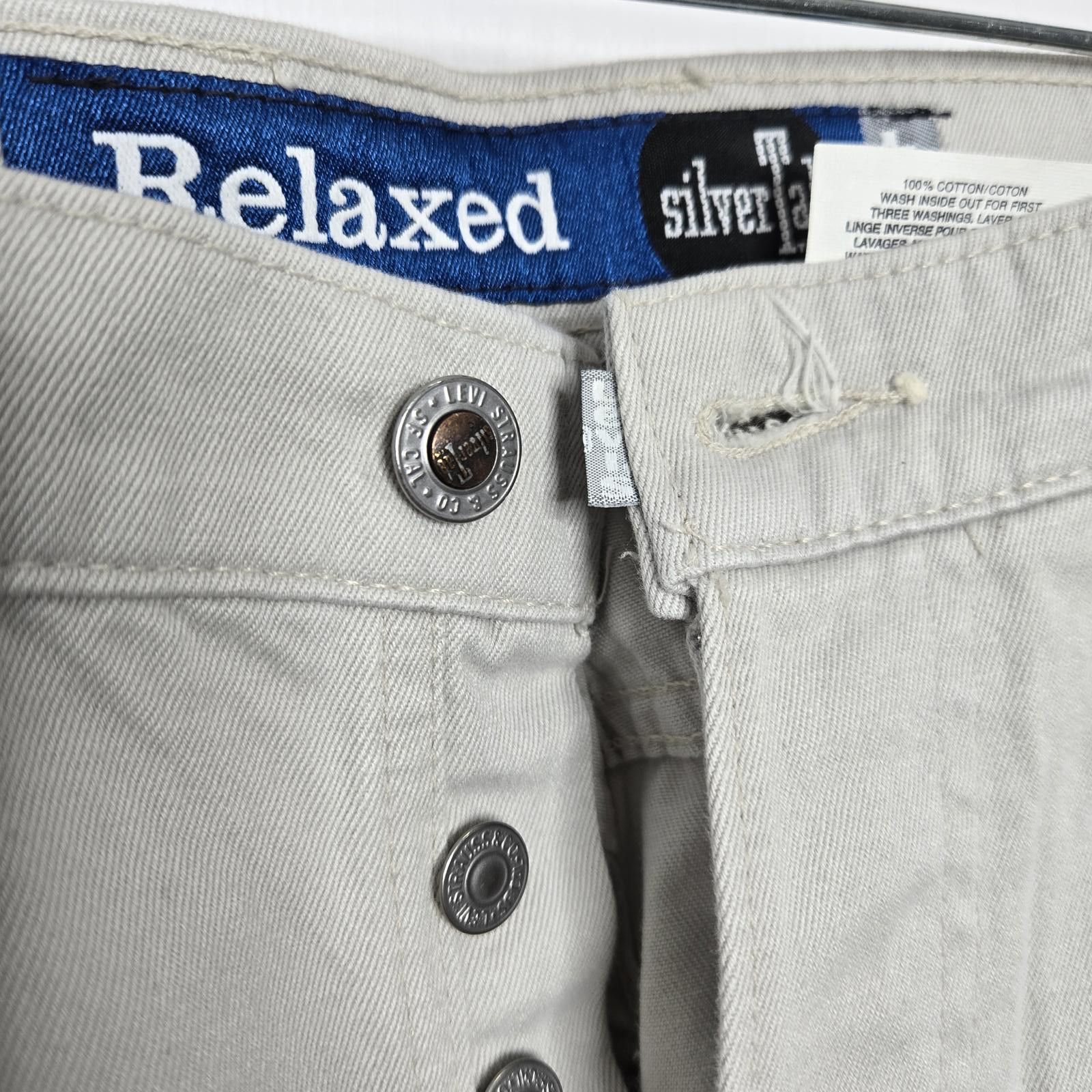Levi's Levi's Deadstock SilverTab Jeans 33 x 34 Gray Relaxed Denim Size US 33 - 3 Thumbnail