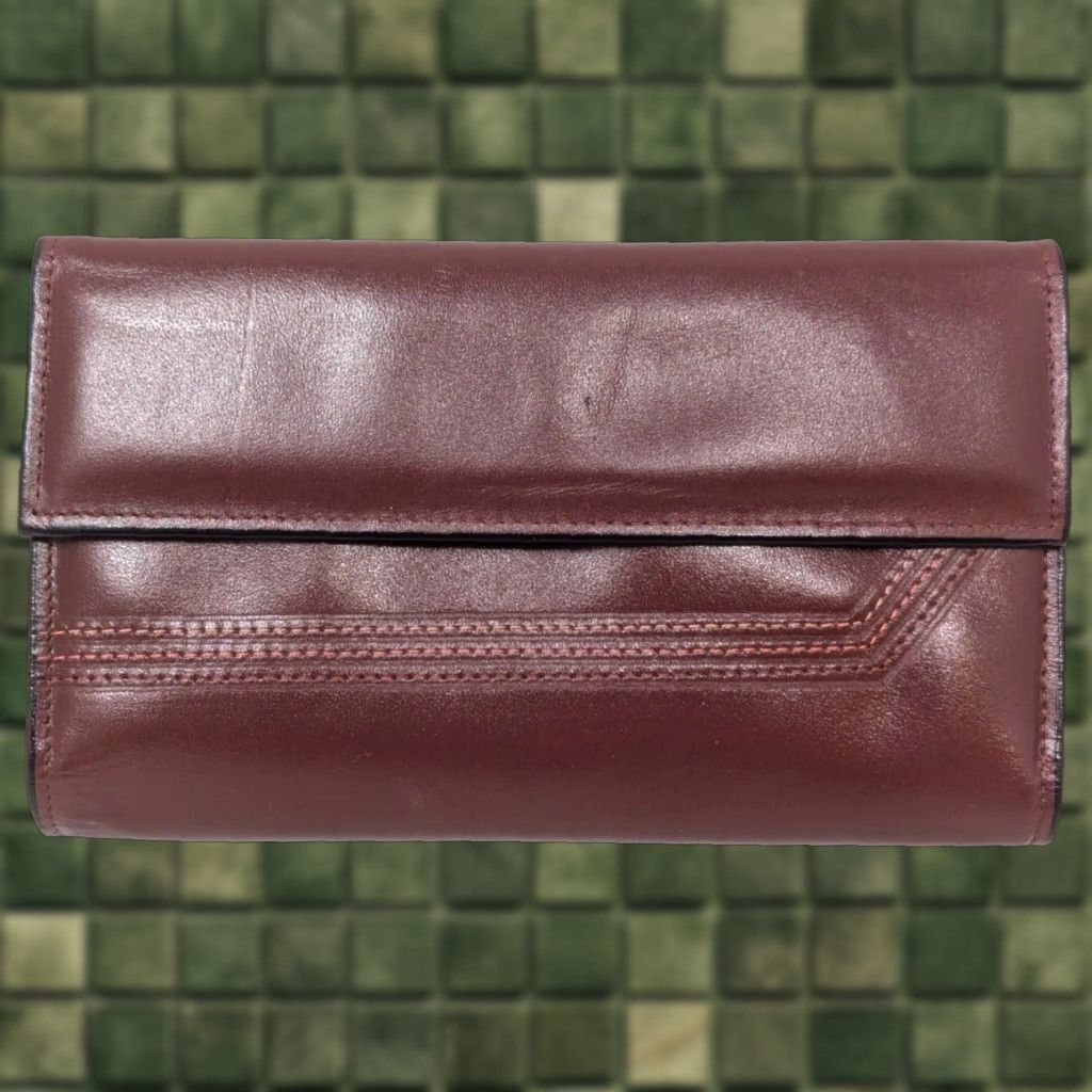 Vintage VINTAGE Princess Gardner Brown Leather Stasher Checkbook Secretary Wallet Women Wallet Size ONE SIZE - 1 Thumbnail