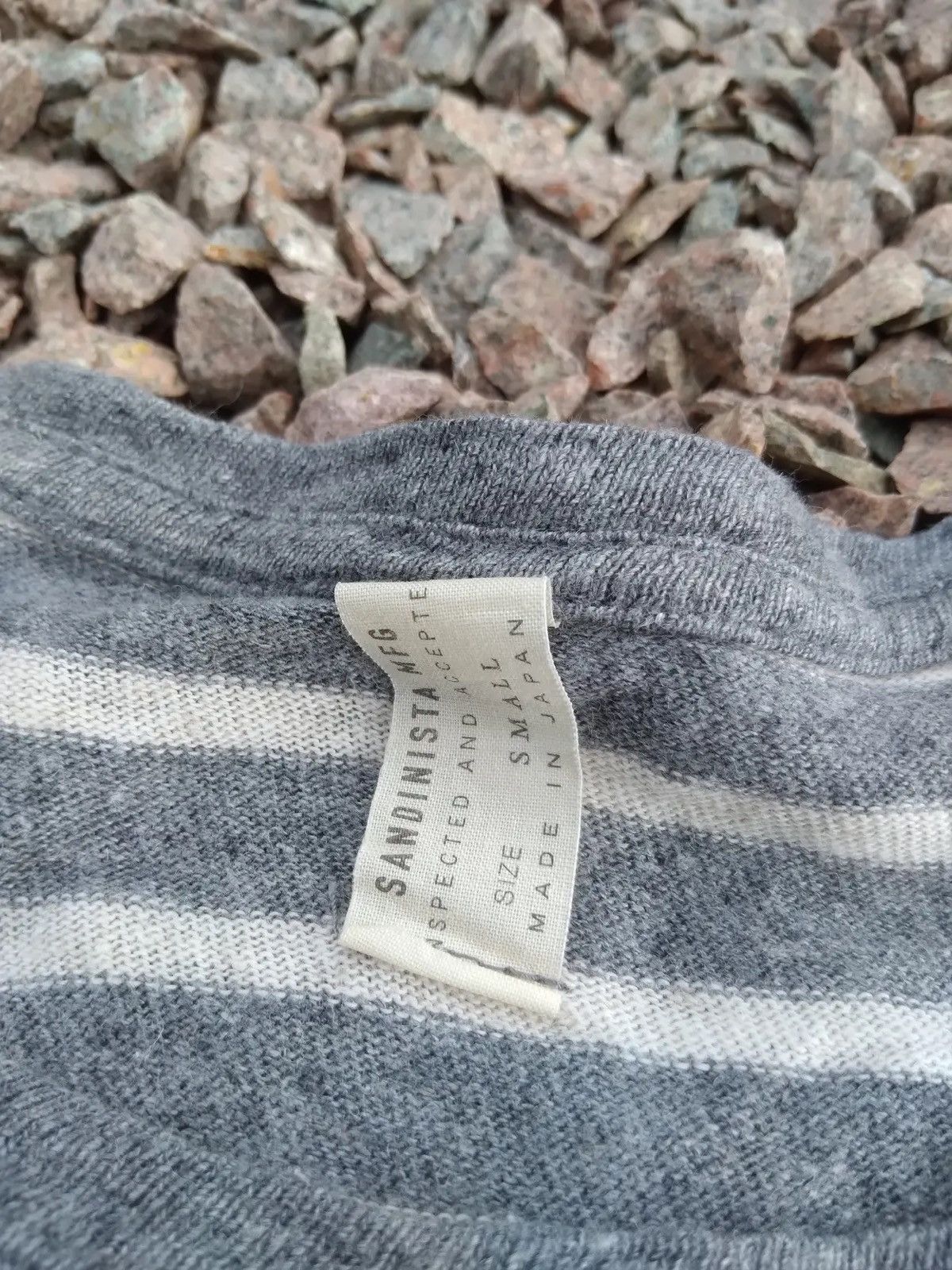 20471120 × Japanese Brand × Sandinista MFG Sandinista Mfg Army Naval Striped Tee Size US L / EU 52-54 / 3 - 9 Thumbnail