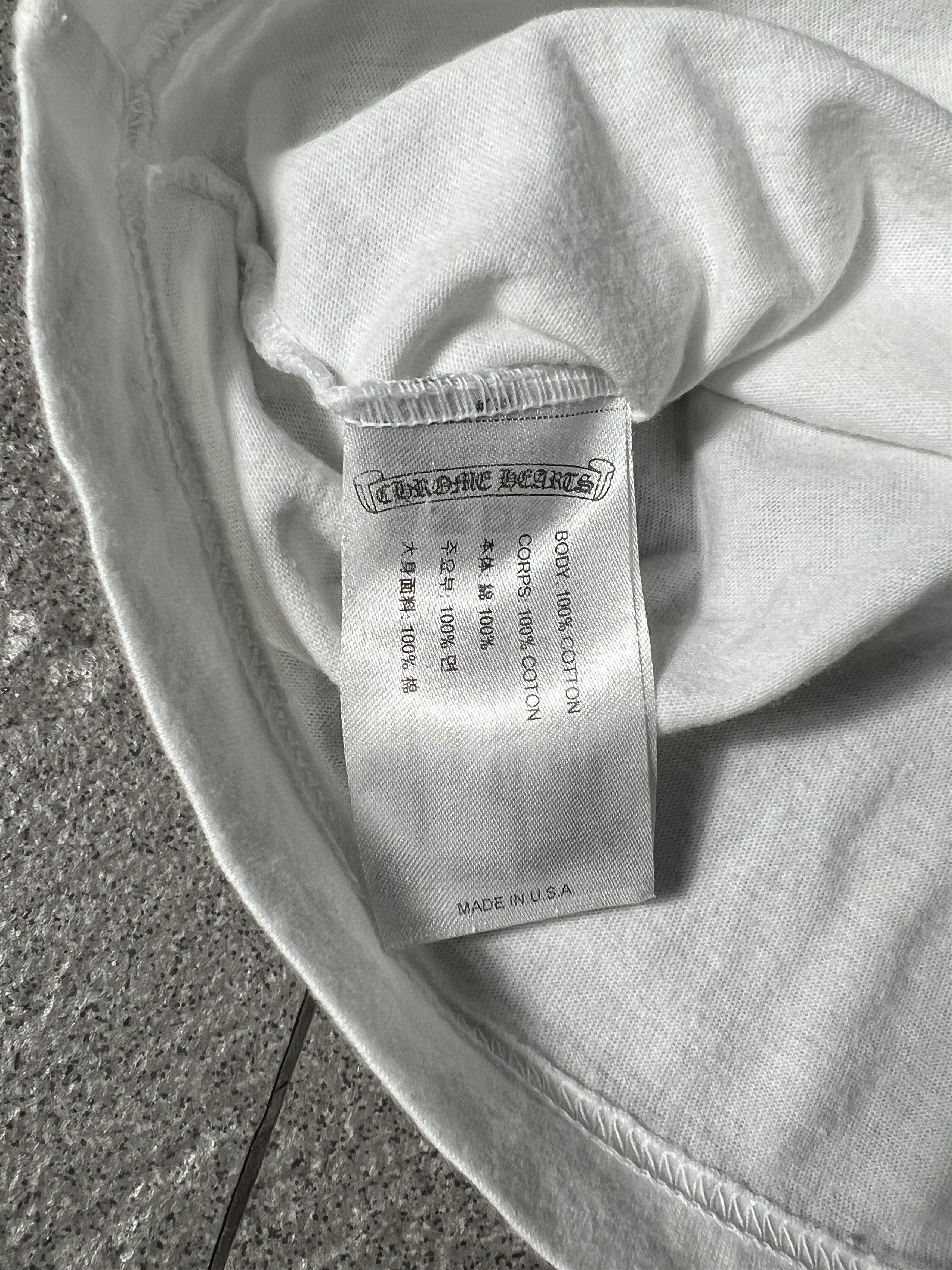 Chrome Hearts Chrome Hearts Cross Back Logo Tee White Small USA Size US S / EU 44-46 / 1 - 6 Thumbnail