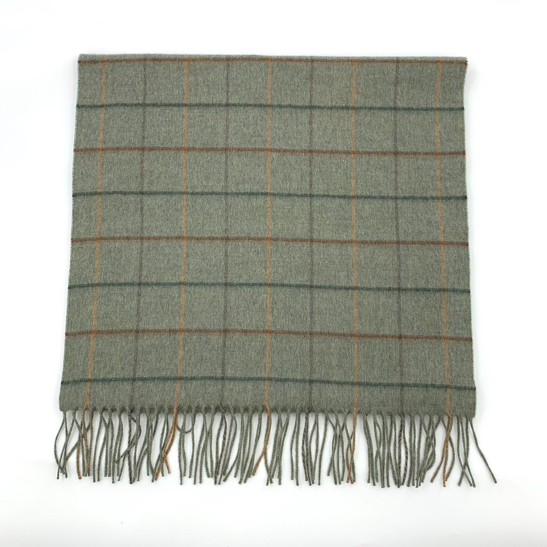 Loro Piana Loro Piana Green Plaid Cashmere Scarf Size ONE SIZE - 1 Thumbnail