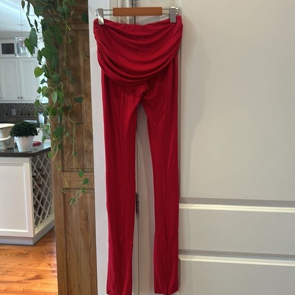 Blumarine NEW SSENSE BLUMARINE DRAPED LEGGINGS WOMEN'S 0 Size 26" / US 2 / IT 38 - 9 Thumbnail