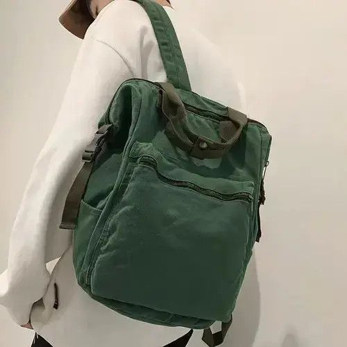 Other Canvas Backpack Double Handle Leisure Size ONE SIZE - 2 Thumbnail
