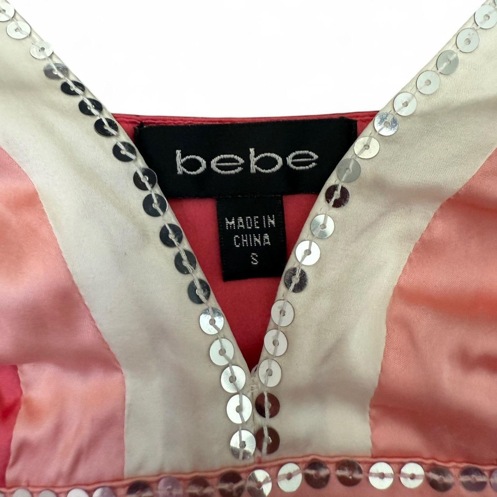 Bebe Vintage bebe y2k silk sequin tank top Size S / US 4 / IT 40 - 3 Thumbnail