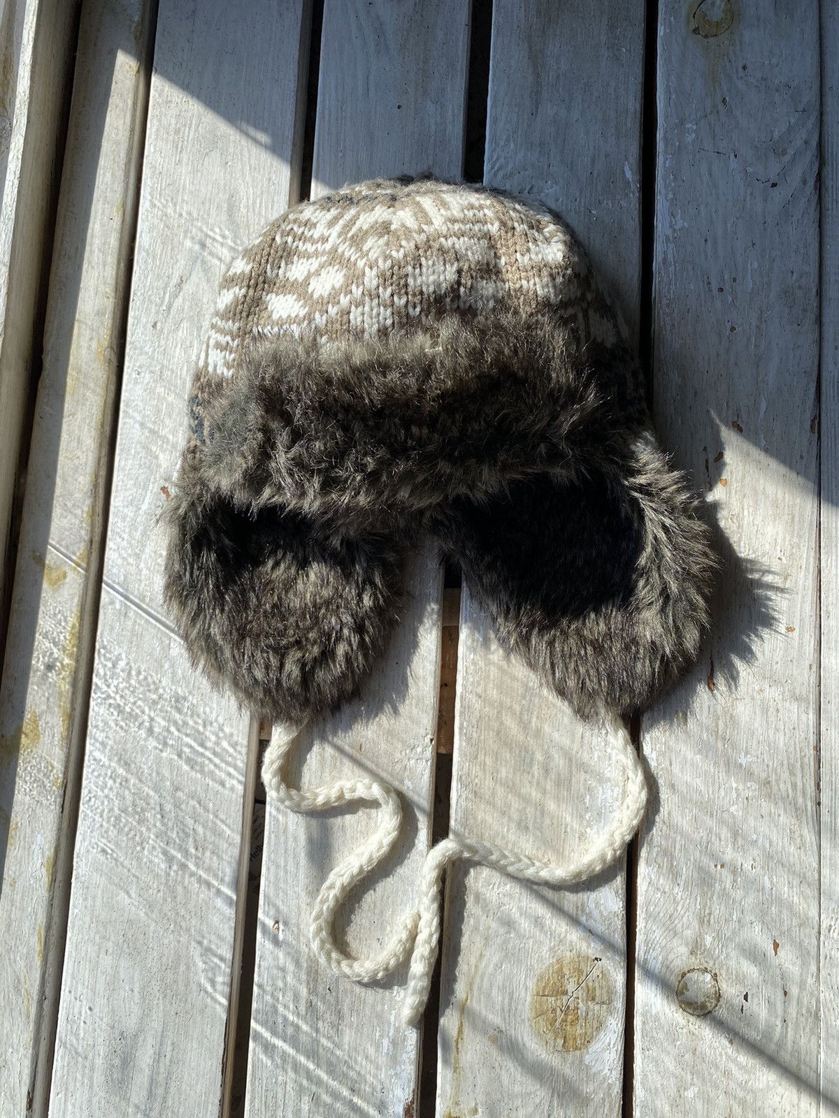Japanese Brand × Vintage Y2K HYPE FUZZY MOHAIRE AVIATOR USSR USHANKA HAT bubble Size ONE SIZE - 2 Thumbnail