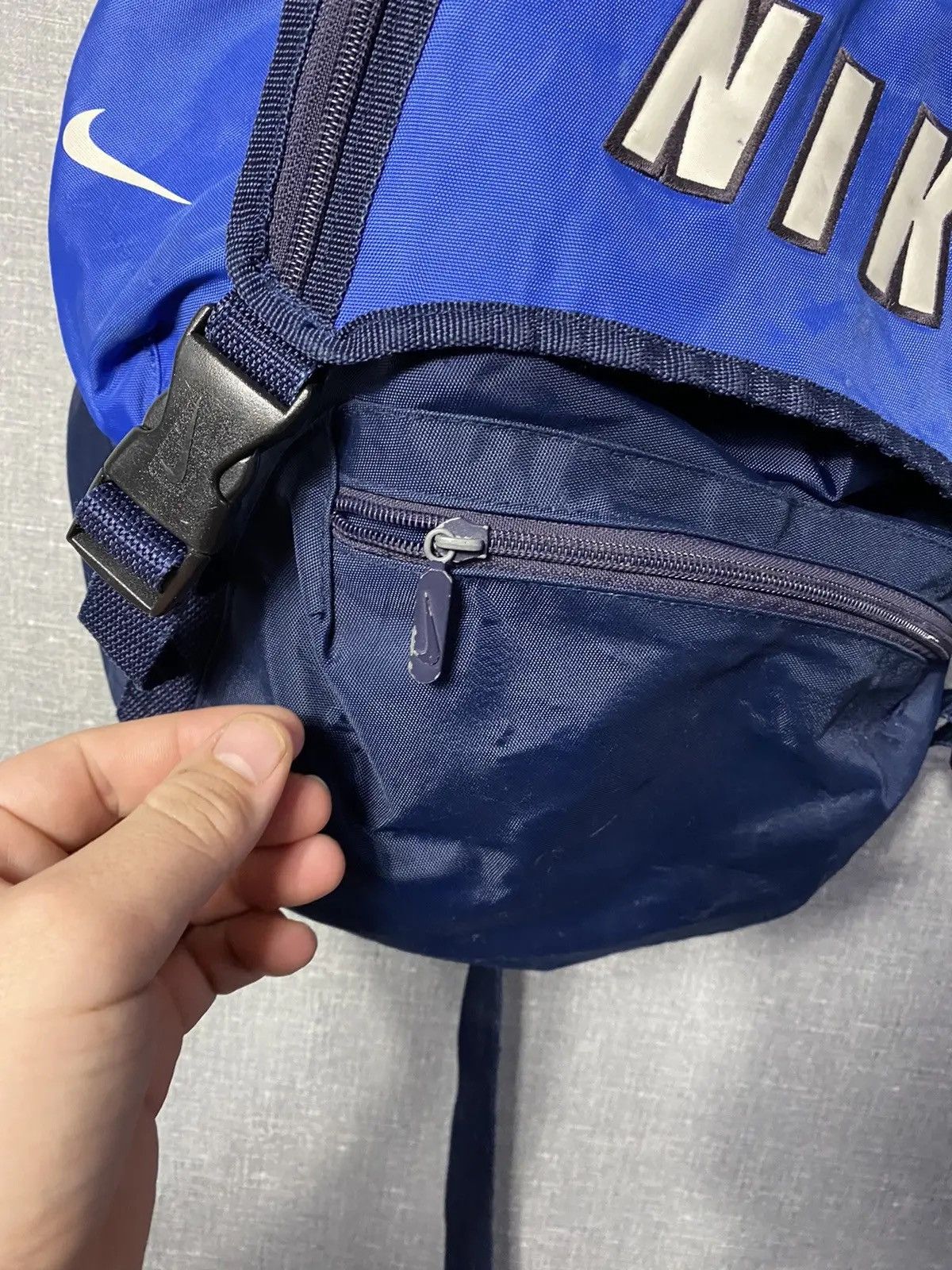 Nike × Vintage Vintage Y2K Nike Big Logo Backpack Size ONE SIZE - 6 Thumbnail