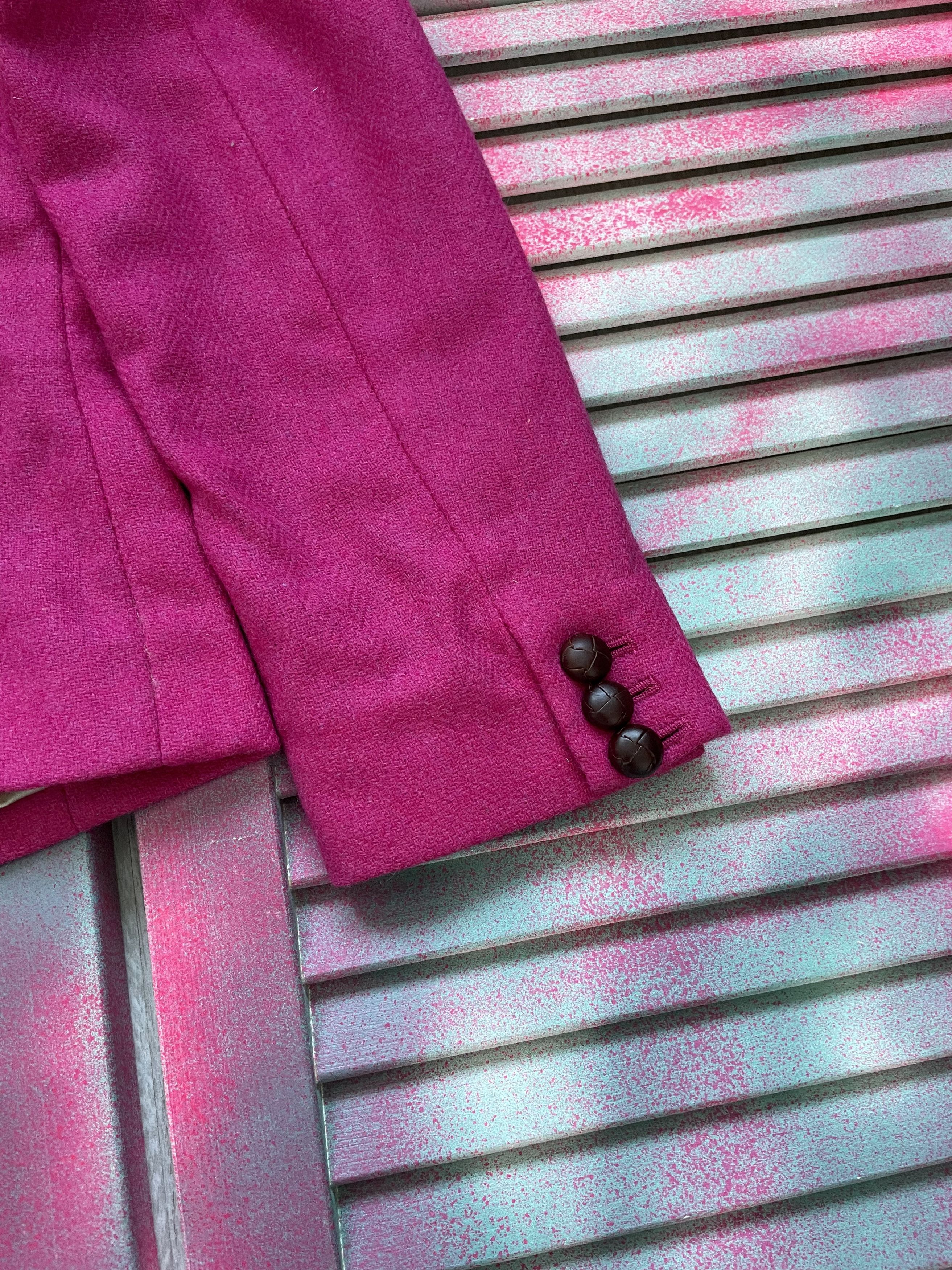 J.Crew J.Crew Wool Pink Blazer Size S / US 4 / IT 40 - 8 Thumbnail
