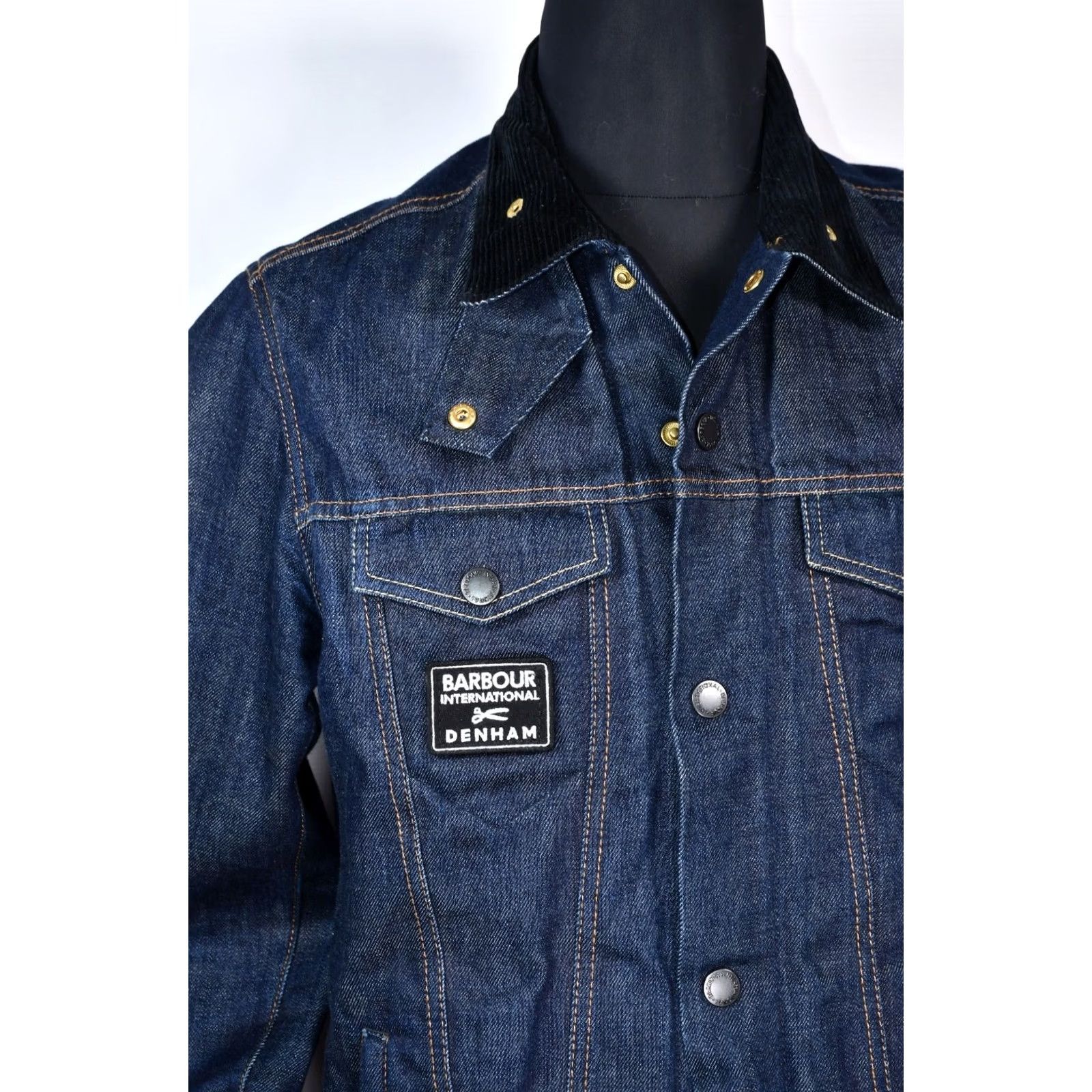 Barbour Barbour International X Denham X10 Year Anniversary Denim South Jacket L Men Regular Blue 100% Cotton Denim Jacket Jeans-style Vintage: No Size US L / EU 52-54 / 3 - 5 Thumbnail