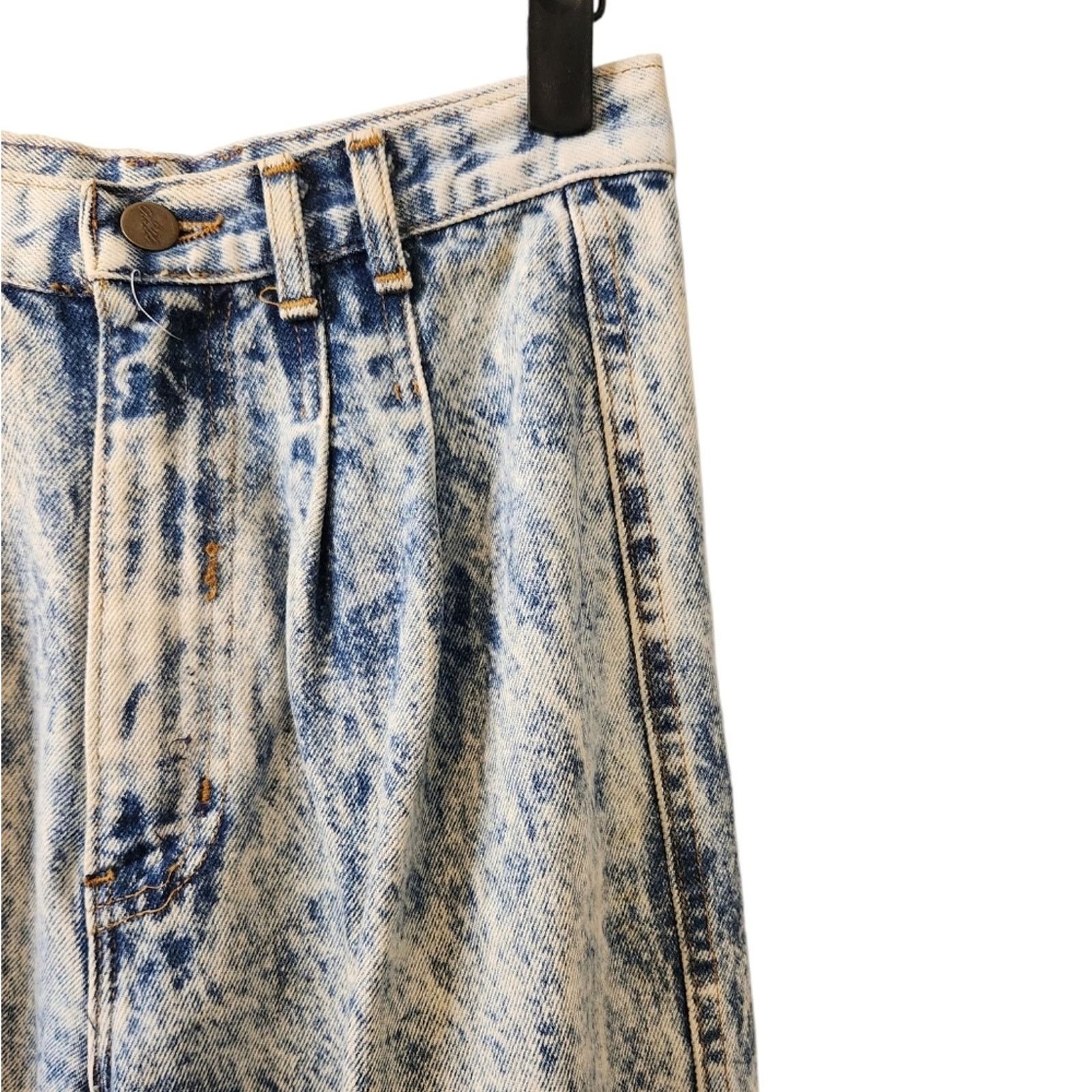 Vintage Vintage 80's 90's Chic Acid Wash High Waist Jeans 9 Long Size 27" / US 4 / IT 40 - 4 Thumbnail
