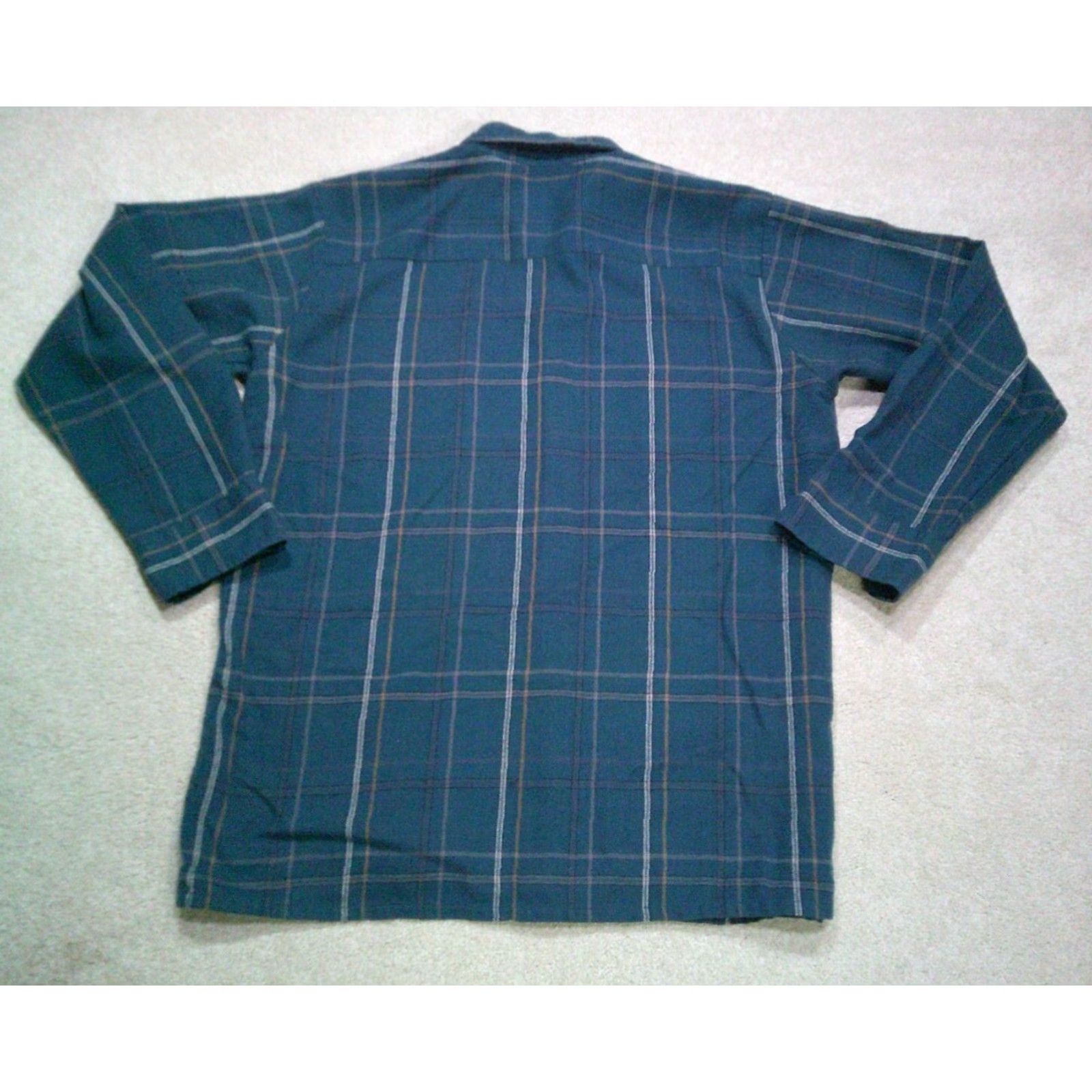 Van Heusen VINTAGE Van Heusen 417 Button Up Shirt Mens Large Green 70s Acrylic Plaid Long Sleeve Button-Up Shirt Mens Green 70s Size US L / EU 52-54 / 3 - 2 Thumbnail