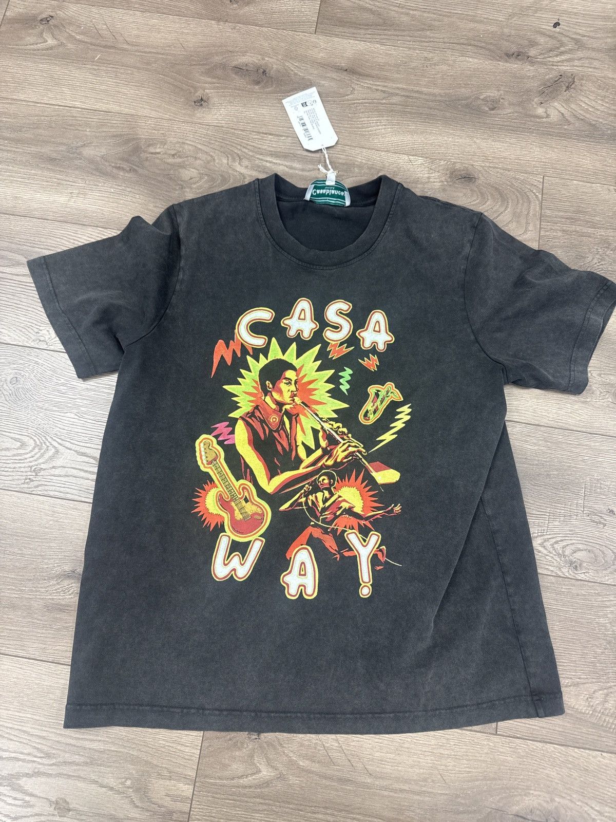 Casablanca Casablanca casa way T shirt black grey extra large Size US XL / EU 56 / 4 - 1 Thumbnail