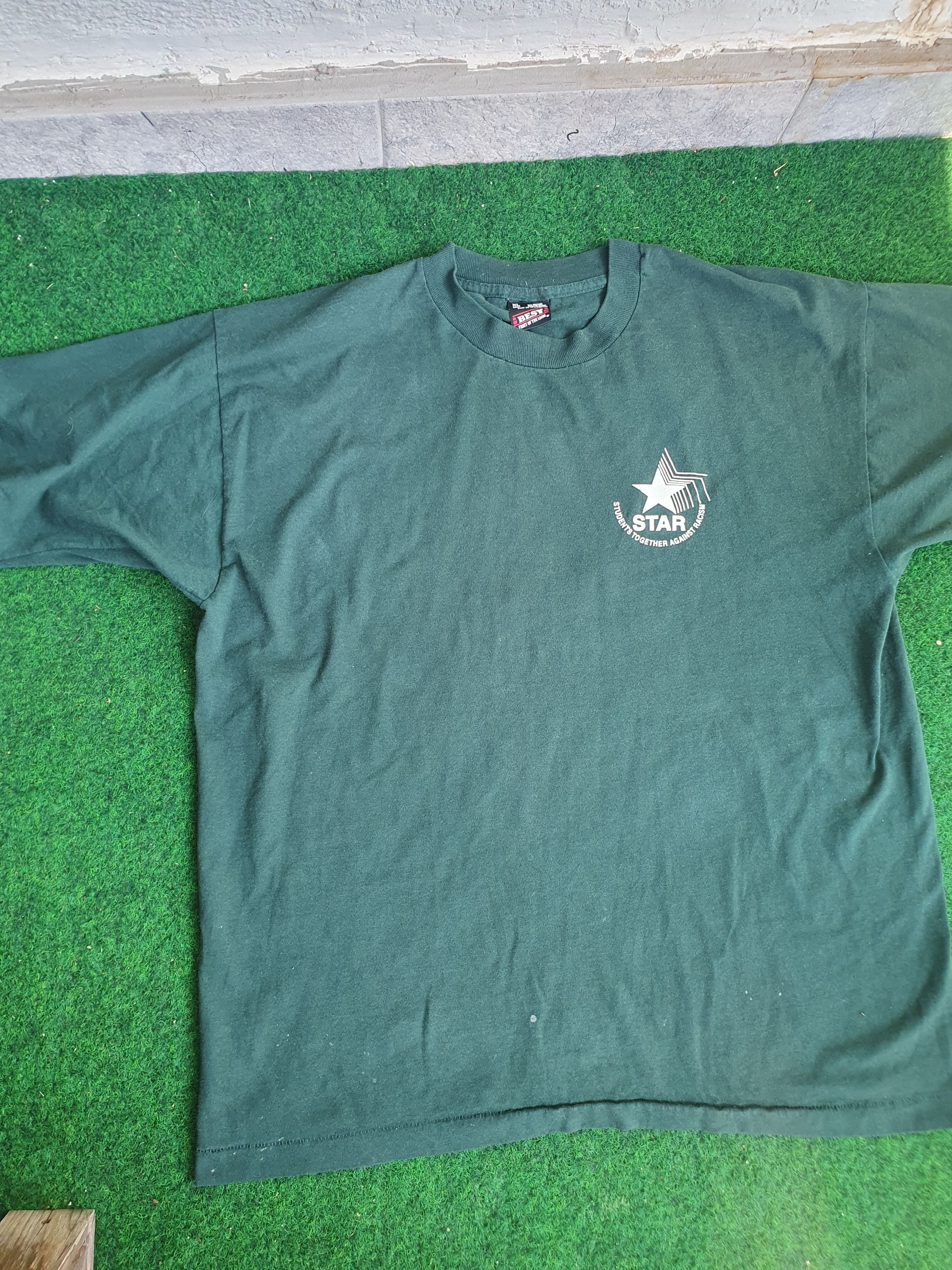 Fruit Of The Loom × Vintage STAR Students Together Against V Singltge Stitch t-shirt XL Size US XL / EU 56 / 4 - 2 Thumbnail