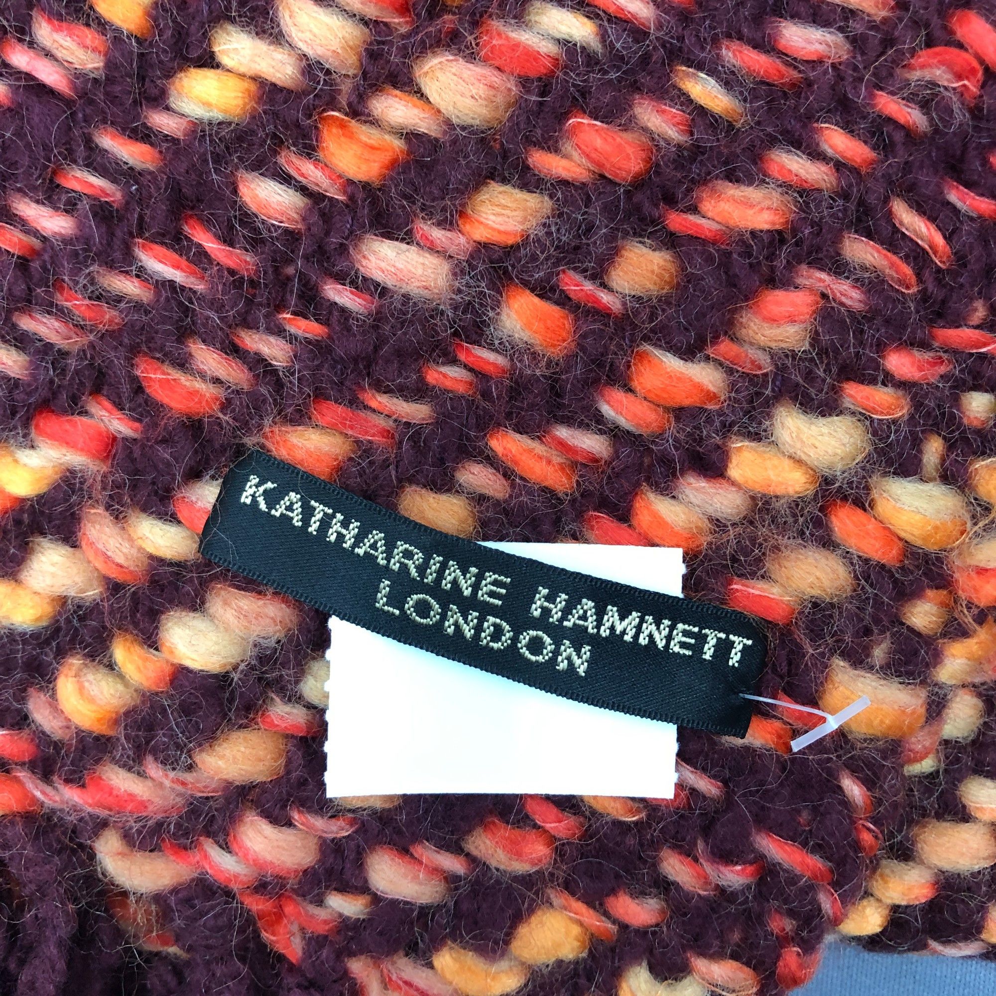 Katharine Hamnett London Vintage Katharine Hamnett Scarf Muffler Wool Knit Scarves Size ONE SIZE - 4 Thumbnail