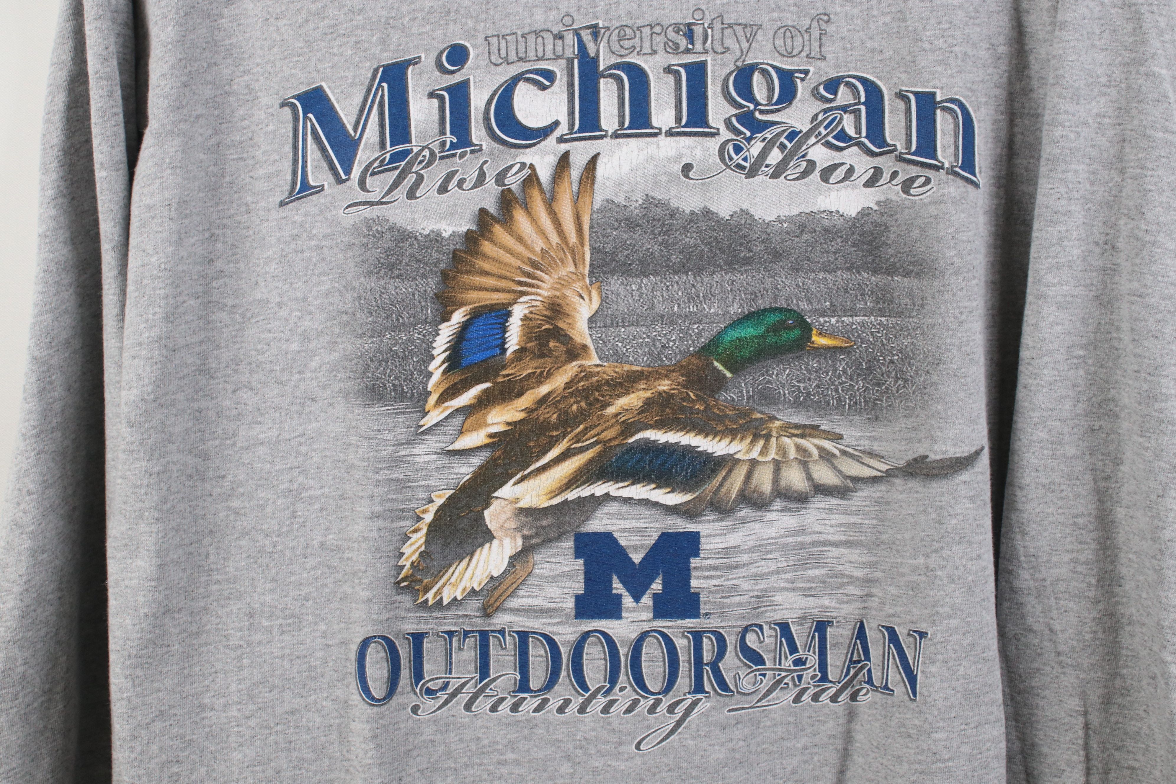 Vintage Vintage 90s University of Michigan Long Sleeve T-Shirt Size US S / EU 44-46 / 1 - 4 Thumbnail