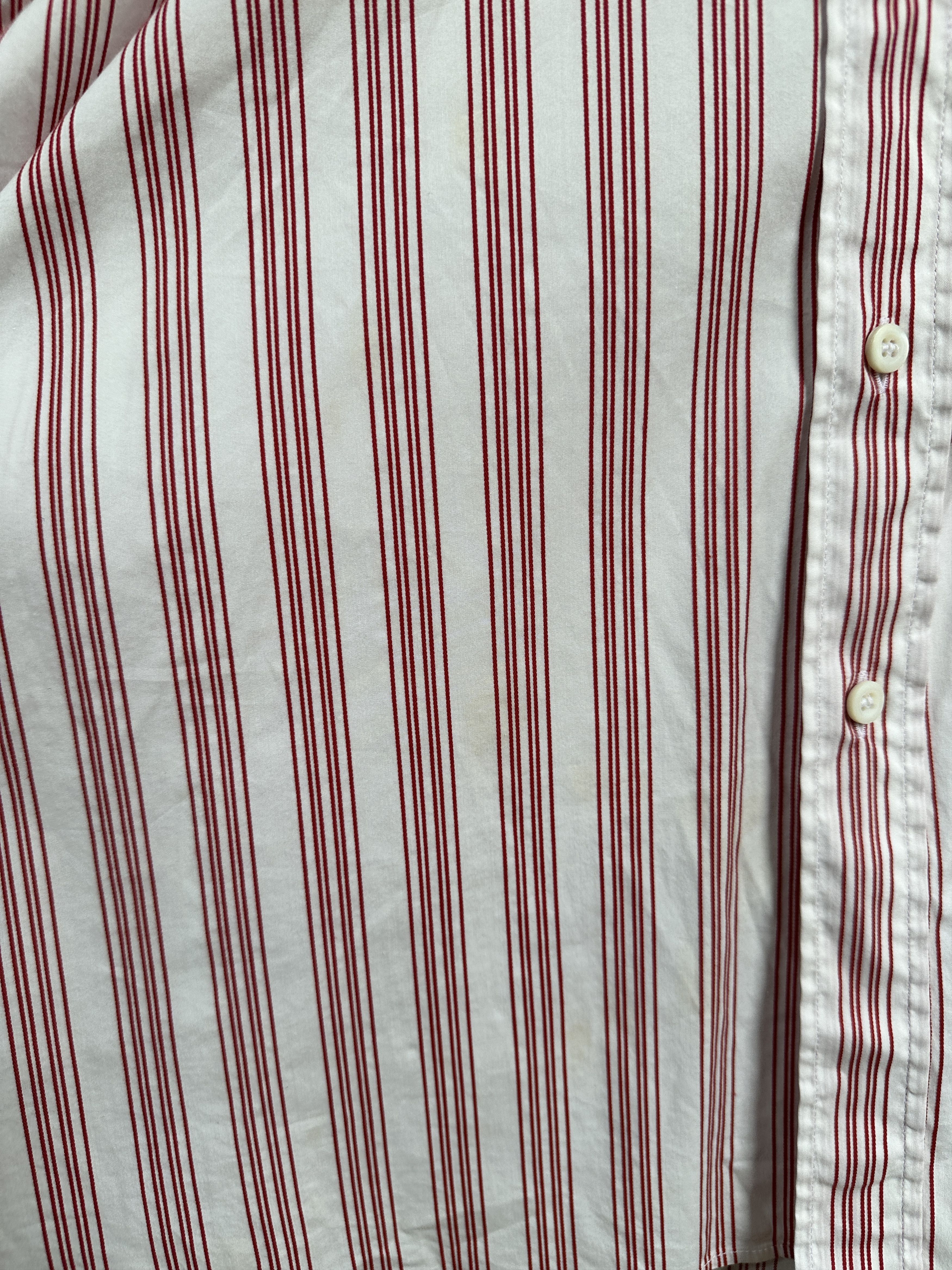 Prada Vintage 2000s Prada Striped Button Up Shirt Size US M / EU 48-50 / 2 - 3 Thumbnail