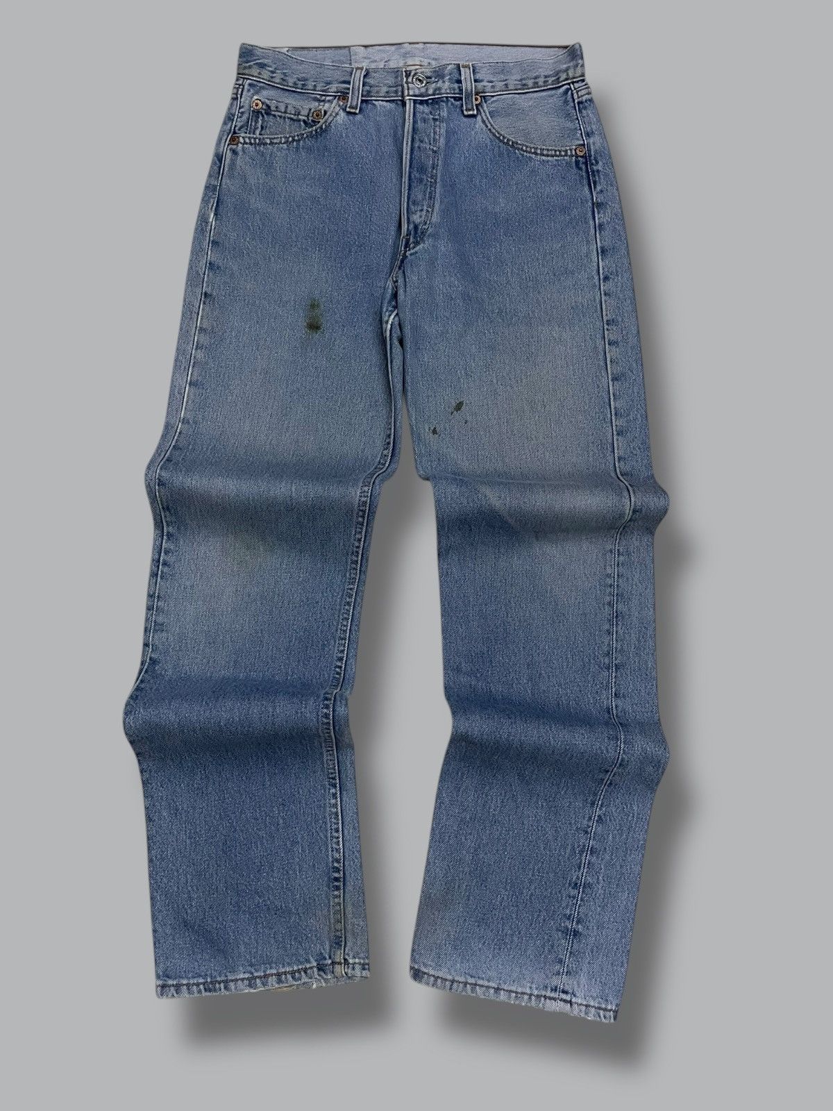Levi's Vintage Clothing Vintage 1990s Designer Levis 501 Classic Blue Dirt Denim Size US 29 - 1 Thumbnail