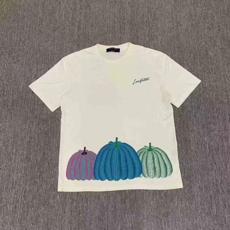 Louis Vuitton LV Collaboration White Pumpkin Short Sleeve Tee - dmc Size US L / EU 52-54 / 3 - 1 Thumbnail