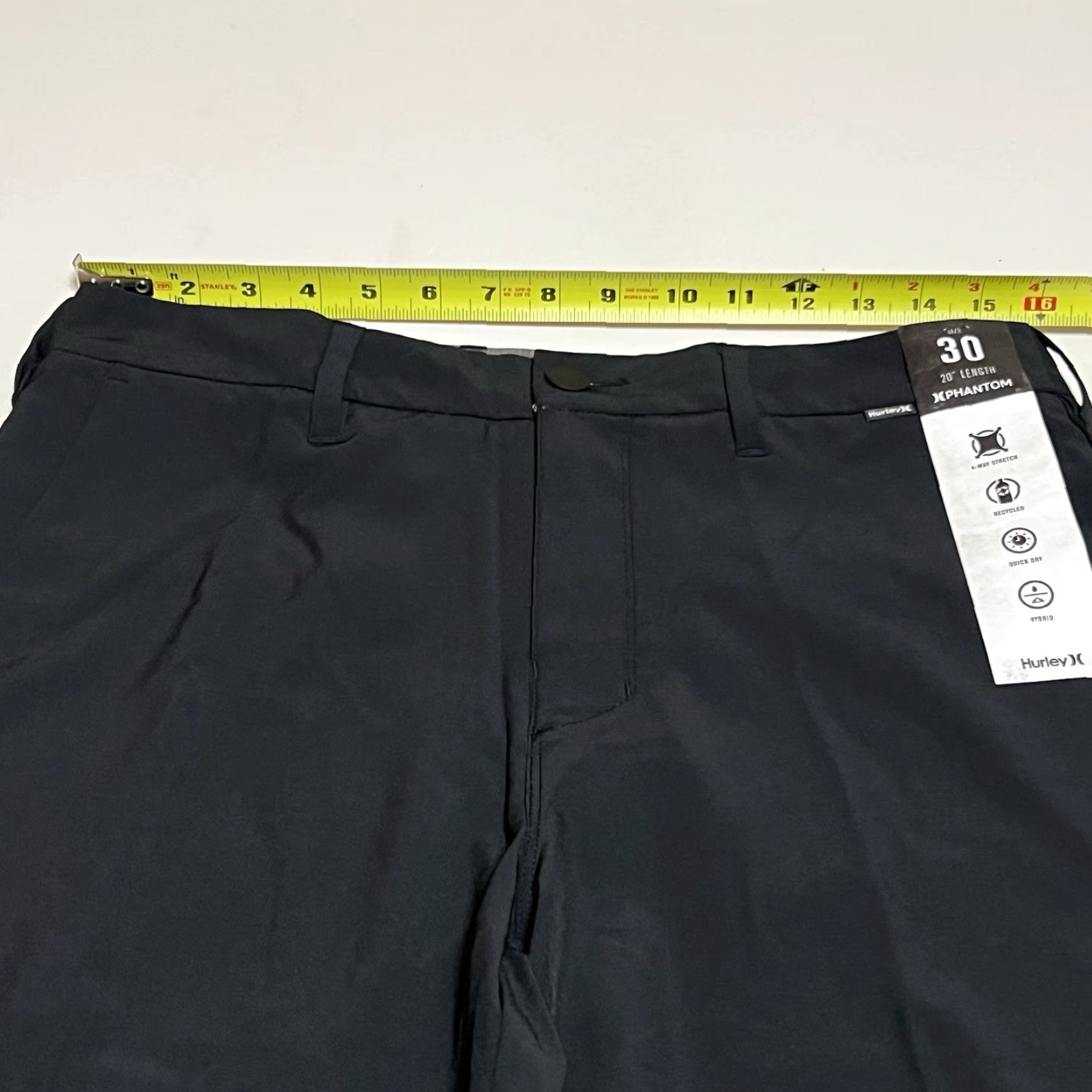 Hurley Hurley Mens Phantom Flex 2.0 Short 20" Tag Size 30 Measures 32 Black NWT Size US 32 / EU 48 - 3 Thumbnail