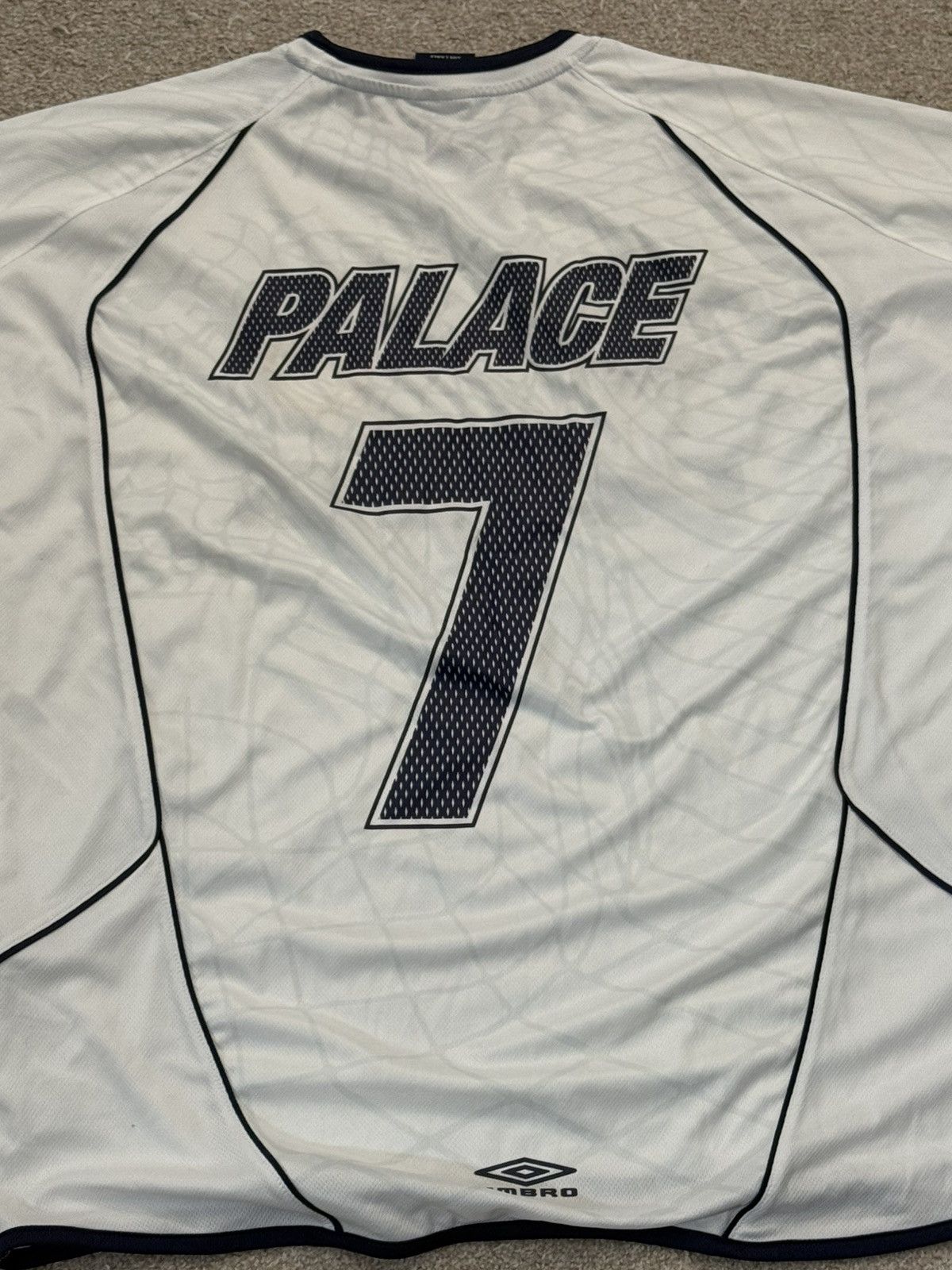 Palace × Umbro Palace x Umbro Home Shirt (White) Size US L / EU 52-54 / 3 - 4 Thumbnail
