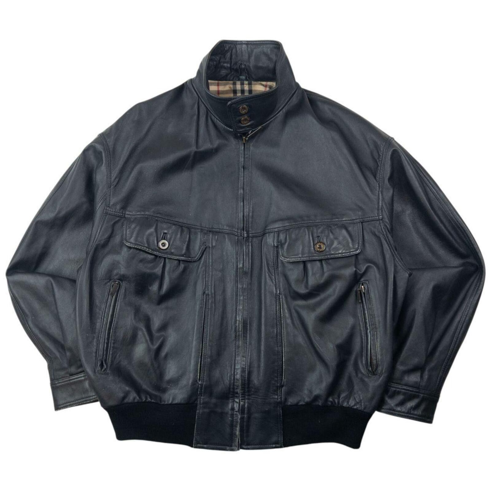 Burberry × Vintage Vintage 90s Burberry Light Bomber Jacket Check 