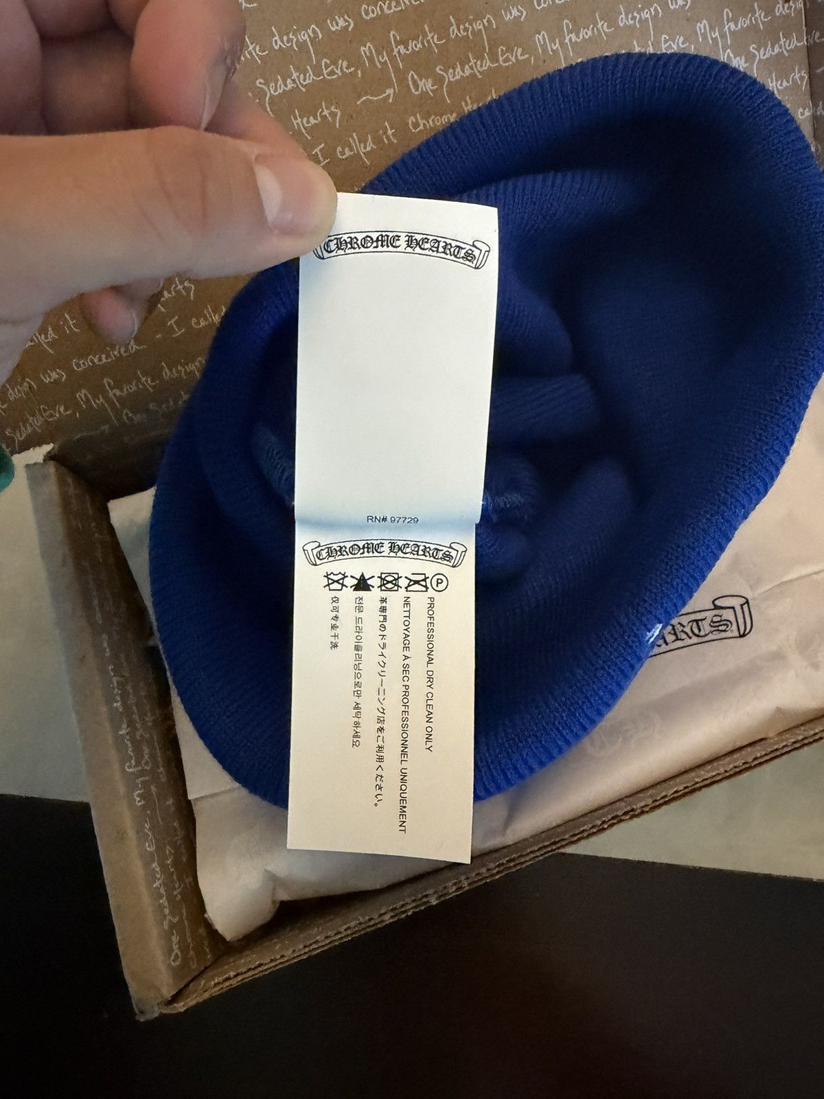 Chrome Hearts CH Embroidered Logo Watch Cap/Beanie (Blue) Size ONE SIZE - 5 Thumbnail