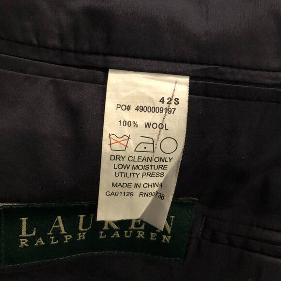 Ralph Lauren Ralph Lauren men's 100%wool sport coat jacket blazer 42S Size 42S - 8 Thumbnail