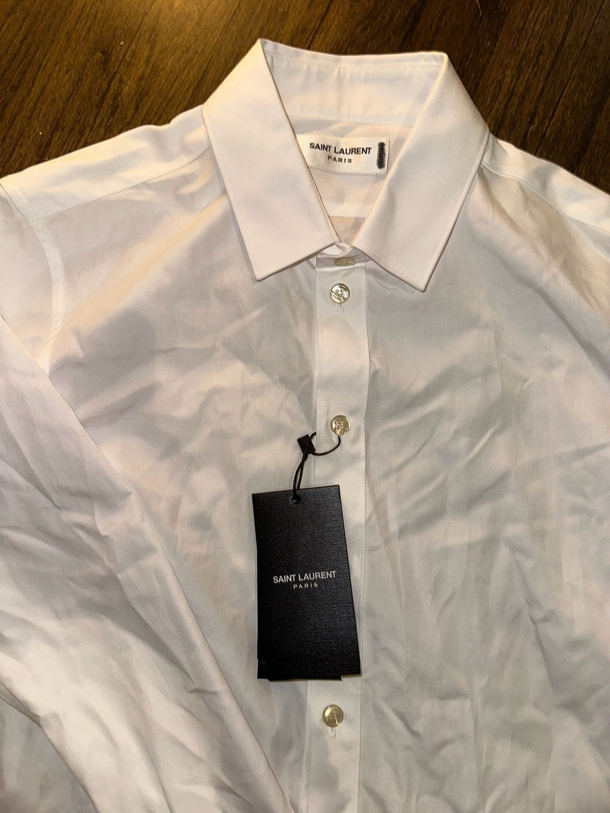 Saint Laurent Paris 100% Authentic Saint Laurent Paris white button up Size US S / EU 44-46 / 1 - 3 Thumbnail