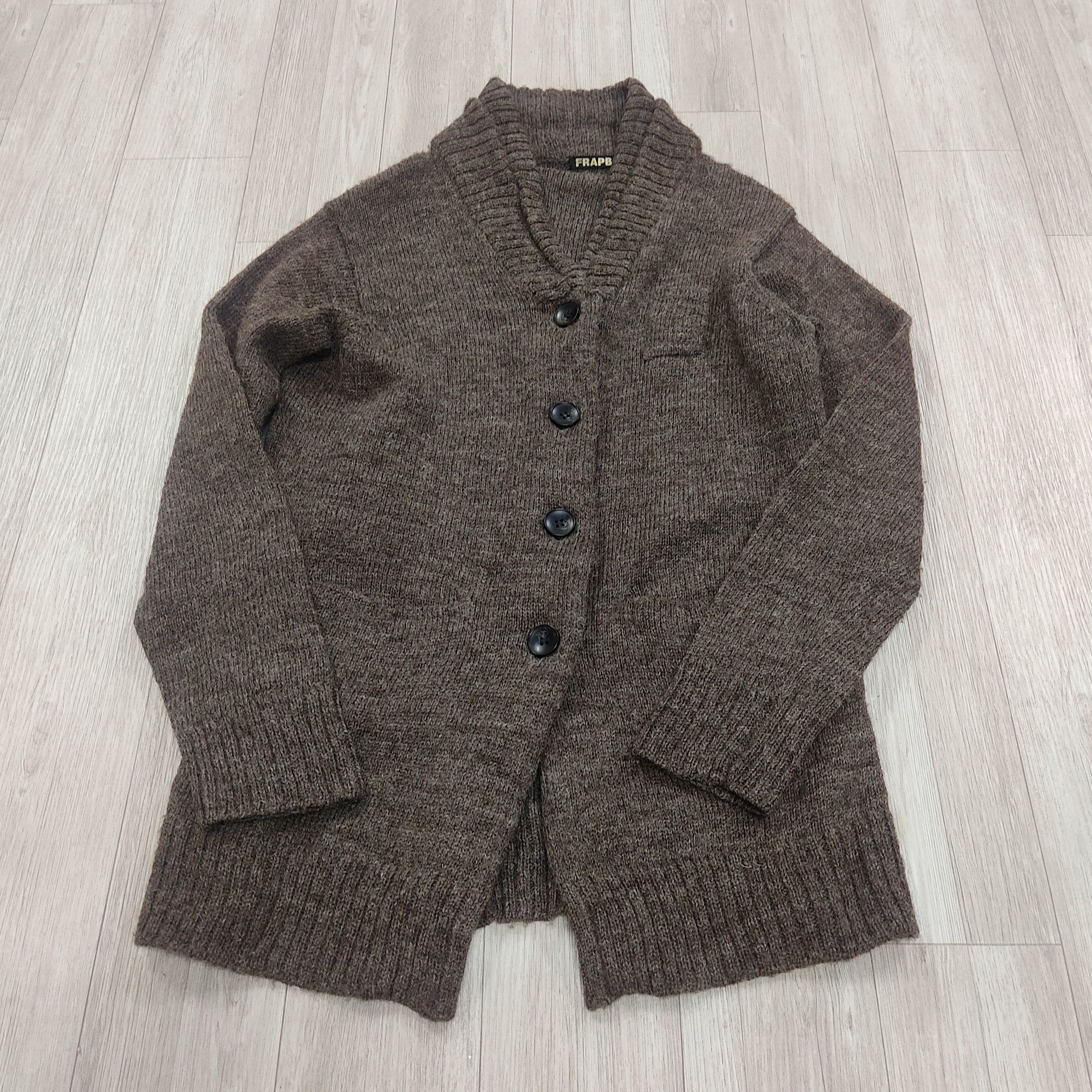 Frapbois × Issey Miyake FRAPBOIS Wool Buttons Up Cardigan Sweater Size M / US 6-8 / IT 42-44 - 4 Thumbnail