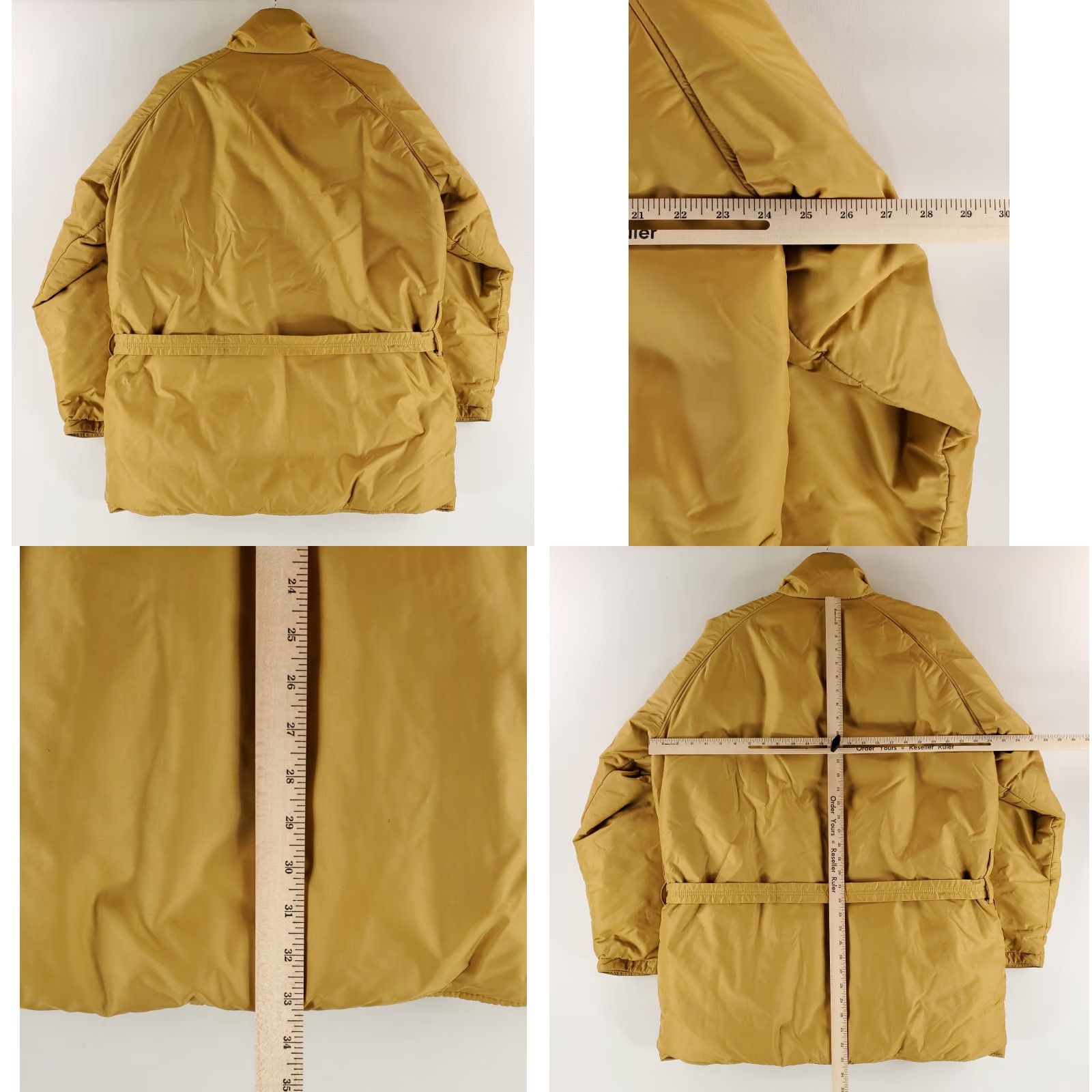 Vintage VINTAGE Gerry Down Puffer Full Zip Jacket Belted XL Mens Brown Beige Tan 70s 80s Nylon Parka Size US XL / EU 56 / 4 - 8 Thumbnail