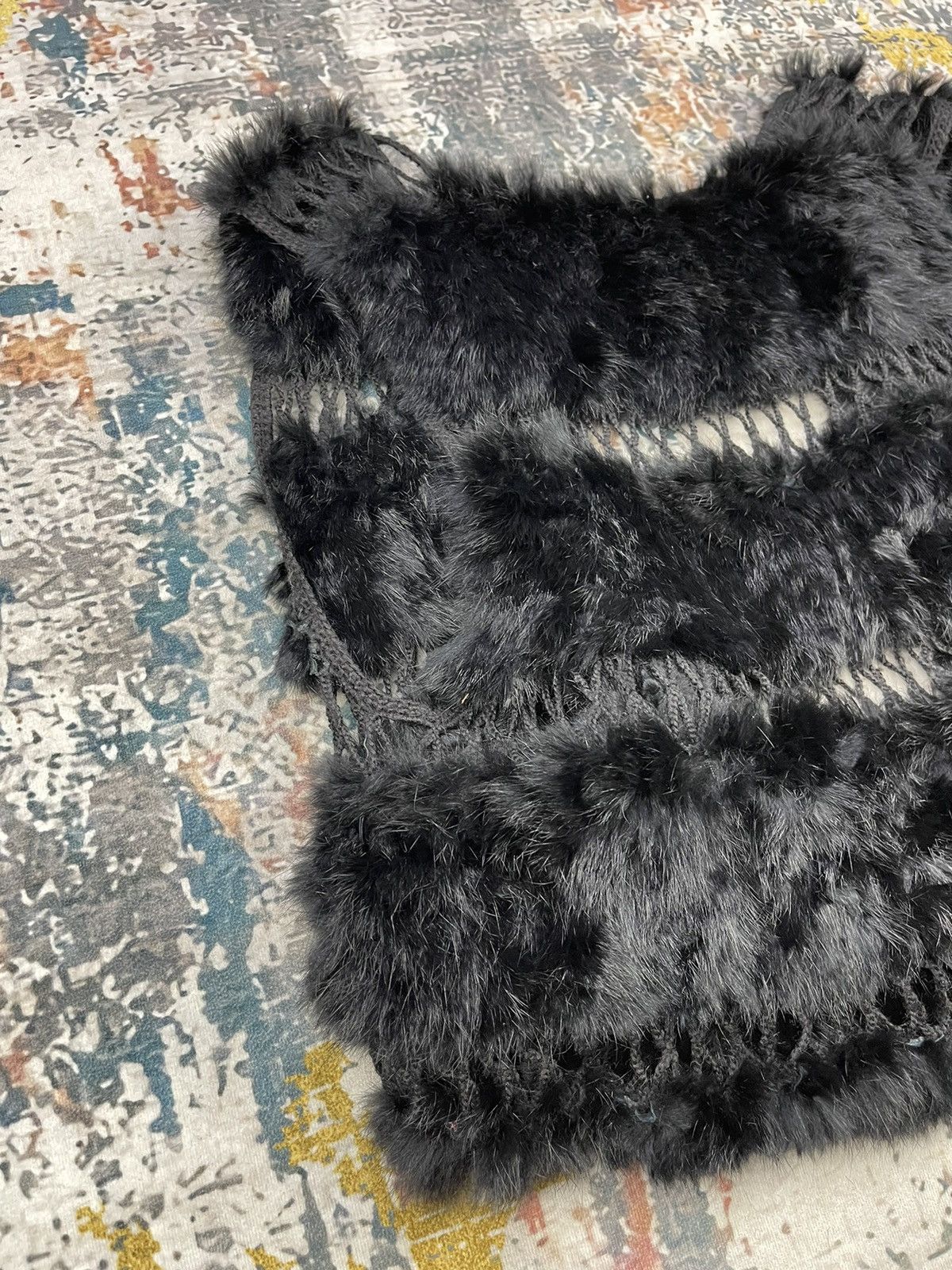 Bcbgmaxazria BCBG Maxazria Mink Fur Mohair Warmer Vest Size M / US 6-8 / IT 42-44 - 6 Thumbnail
