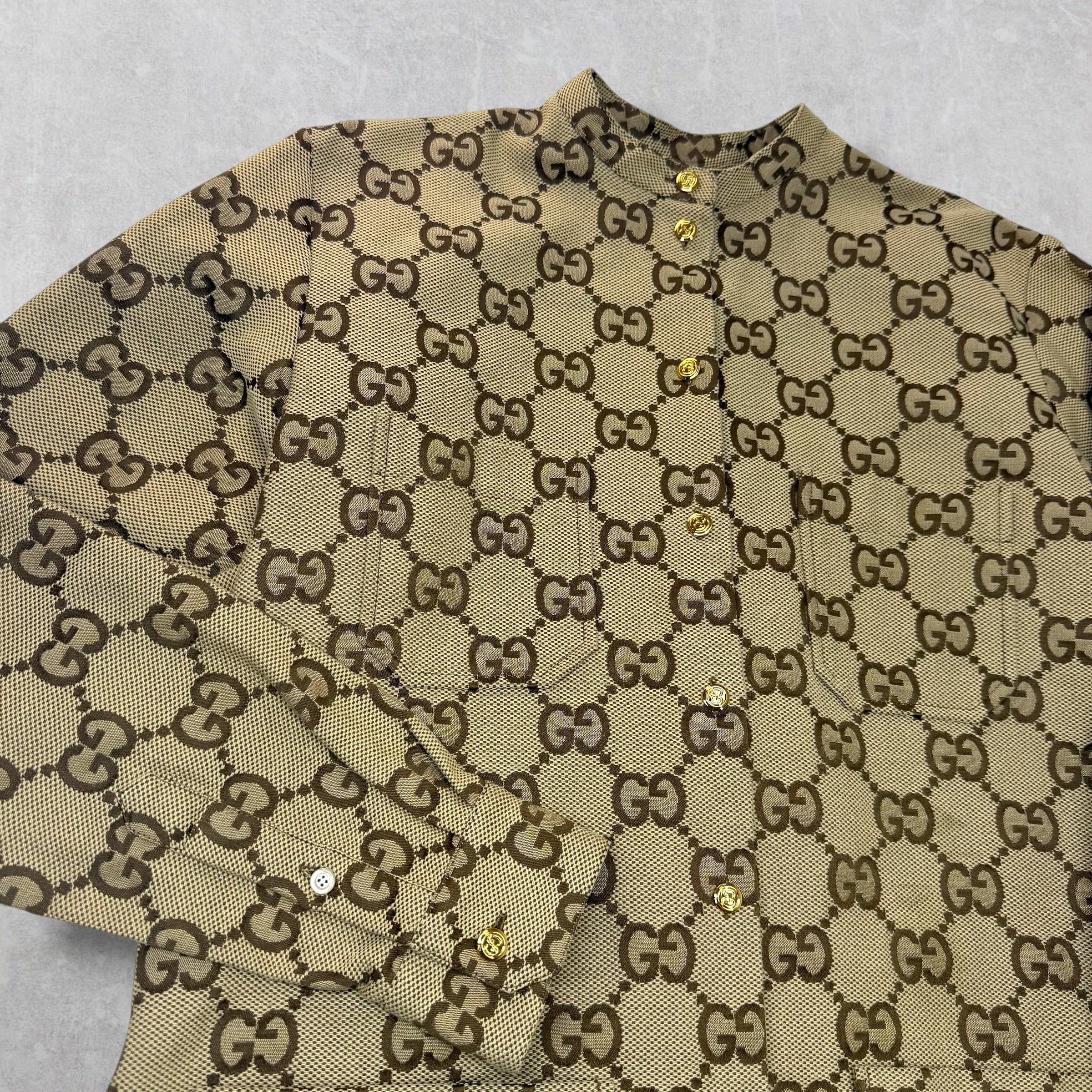 Gucci Gucci Maxi GG Canvas Shirt 40 (M) Size M / US 6-8 / IT 42-44 - 3 Thumbnail